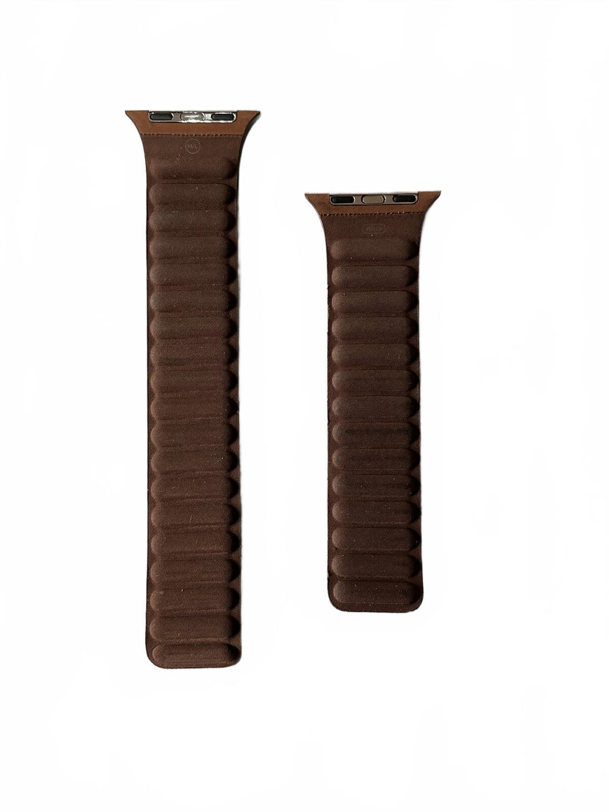 Apple Caramel Magnetic Leather Loop Strap for Apple Watch Size 42mm/44mm Brown