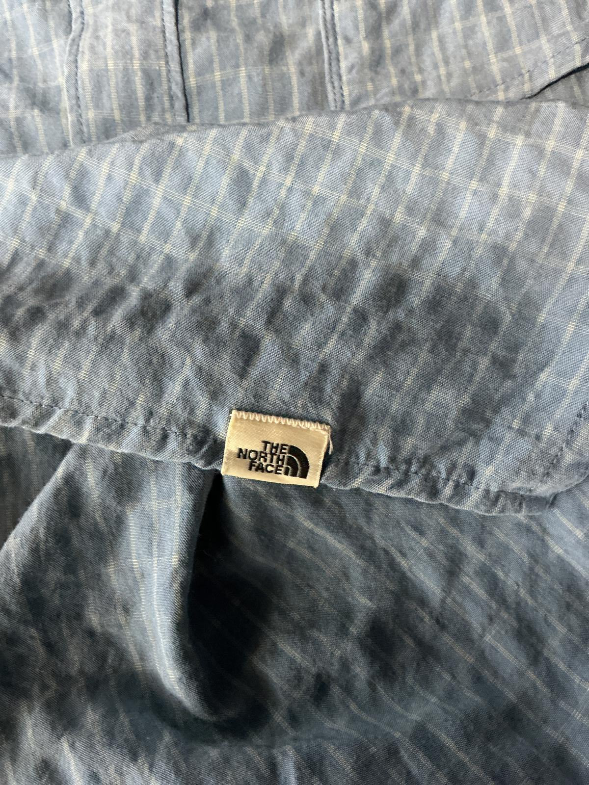 Men's The North Face Light Blue Button-Up Shirt XXL