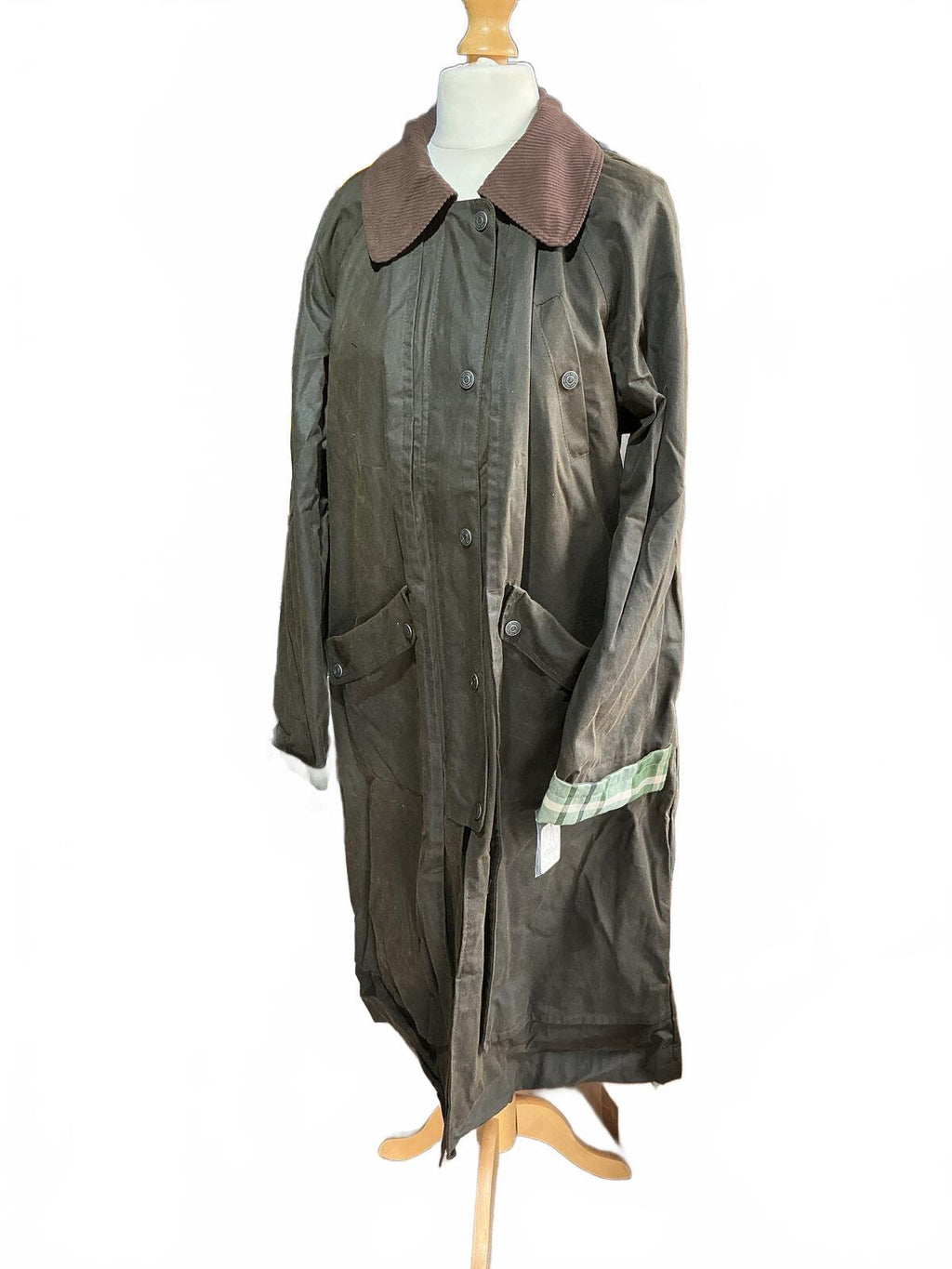 We the free Classic Waxed Cotton Long Coat Jacket Size Regular M Stylish