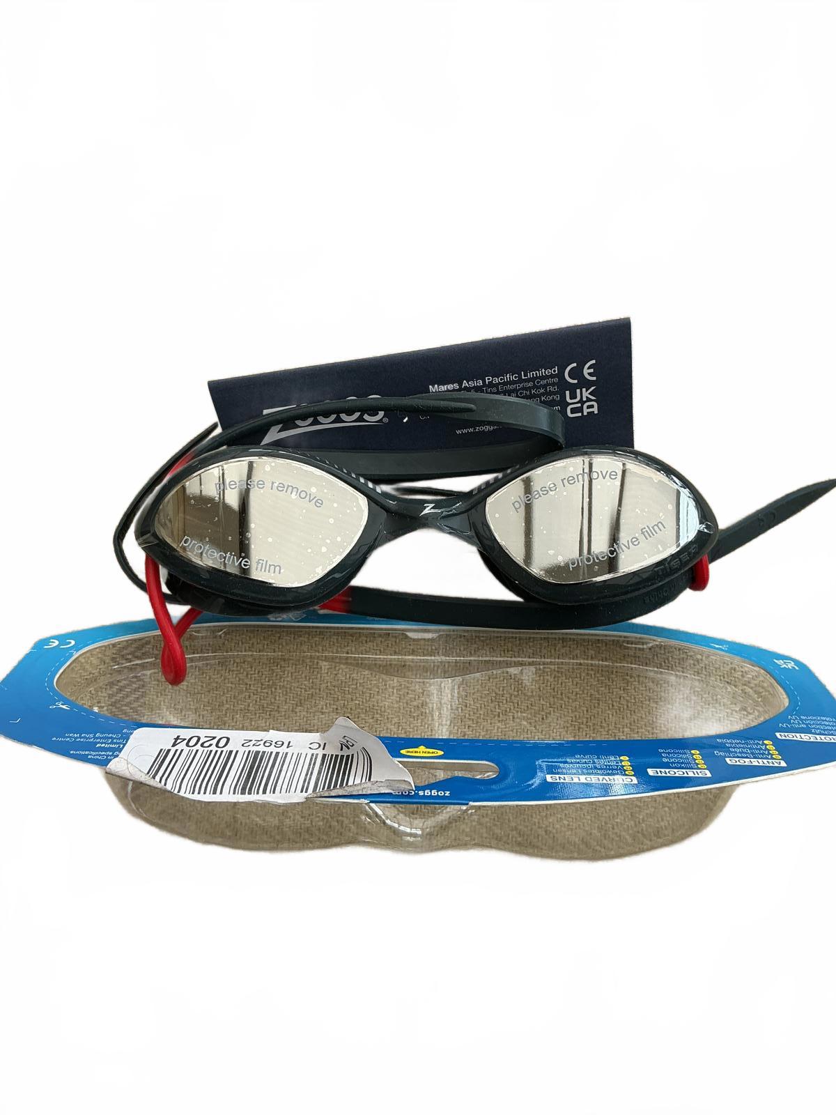 Zoggs Tiger Titanium Fitness Swimming Goggles Regular Fit