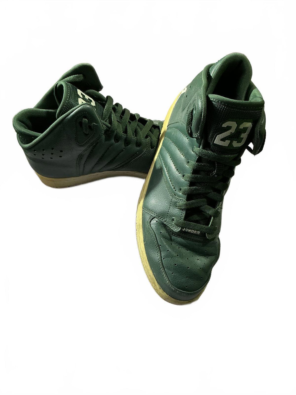 Nike Jordan 1 Flight 4  Green High Top 23 Sneakers Size 9