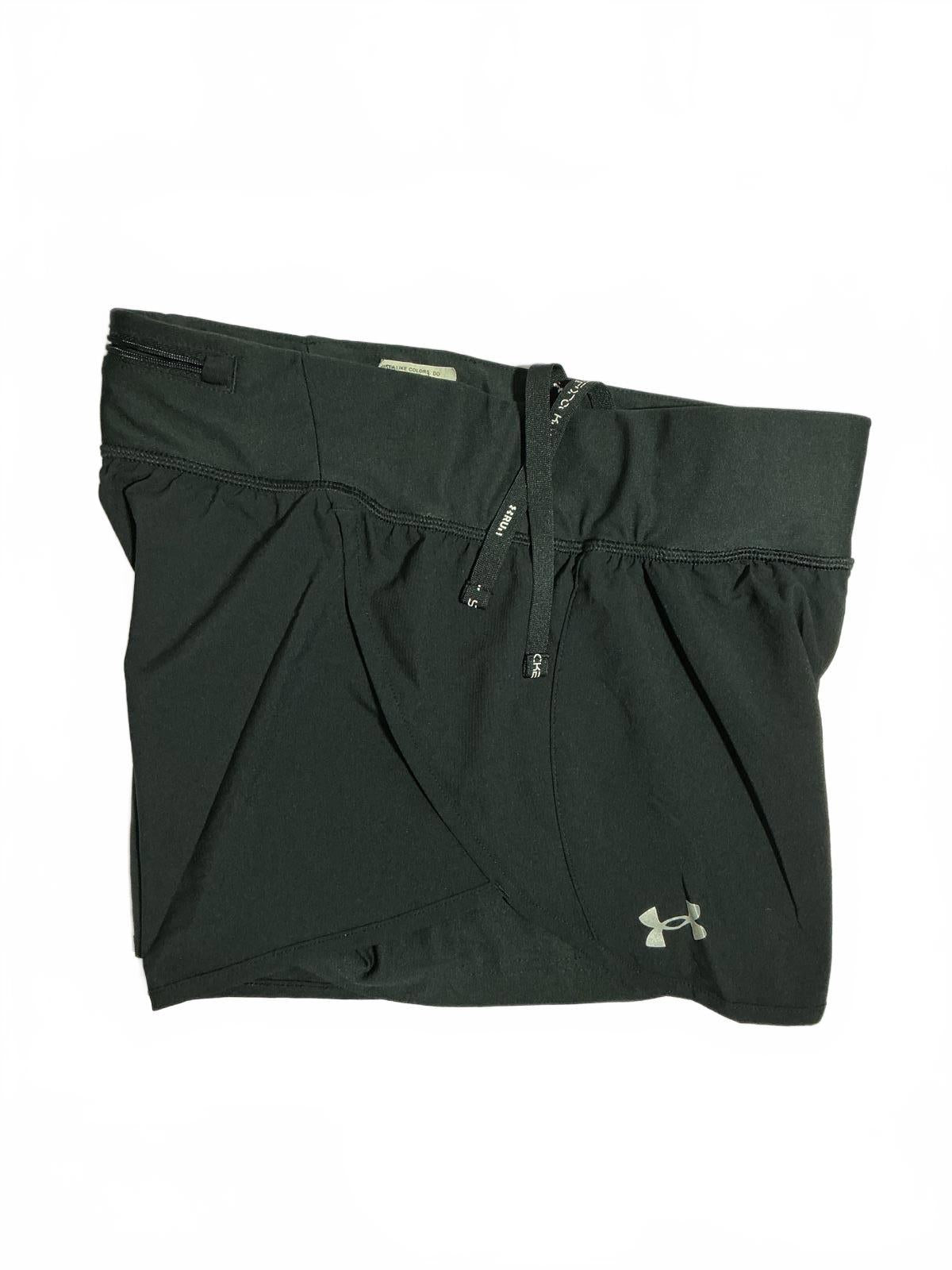 Under Armour Black Activewear Shorts with Inner Lining and Drawstring Waist