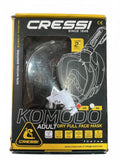 Cressi Komodo Adult Dry Full Face Mask S/M Size Snorkelling Mask Black