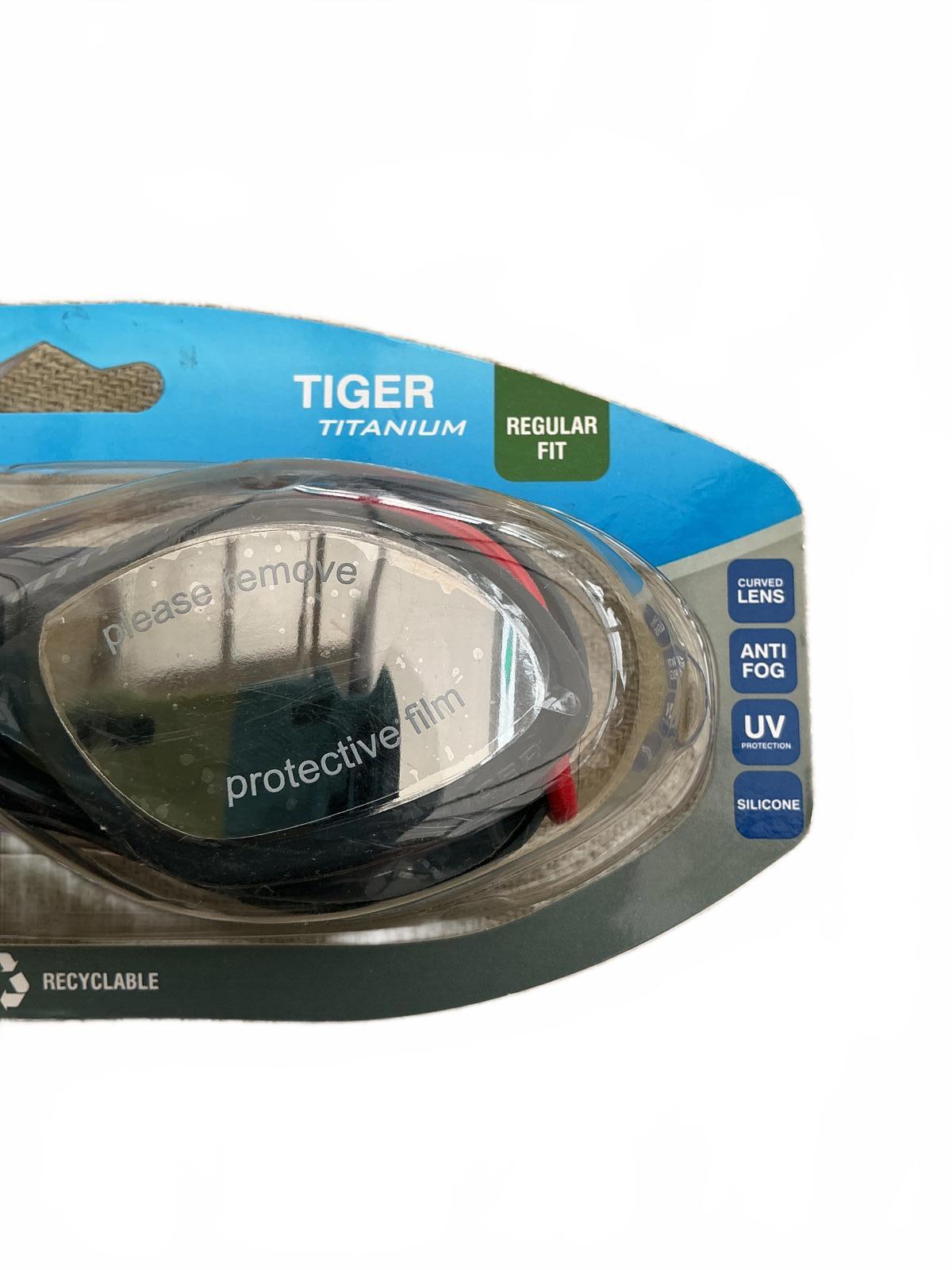 Zoggs Tiger Titanium Fitness Swimming Goggles Regular Fit