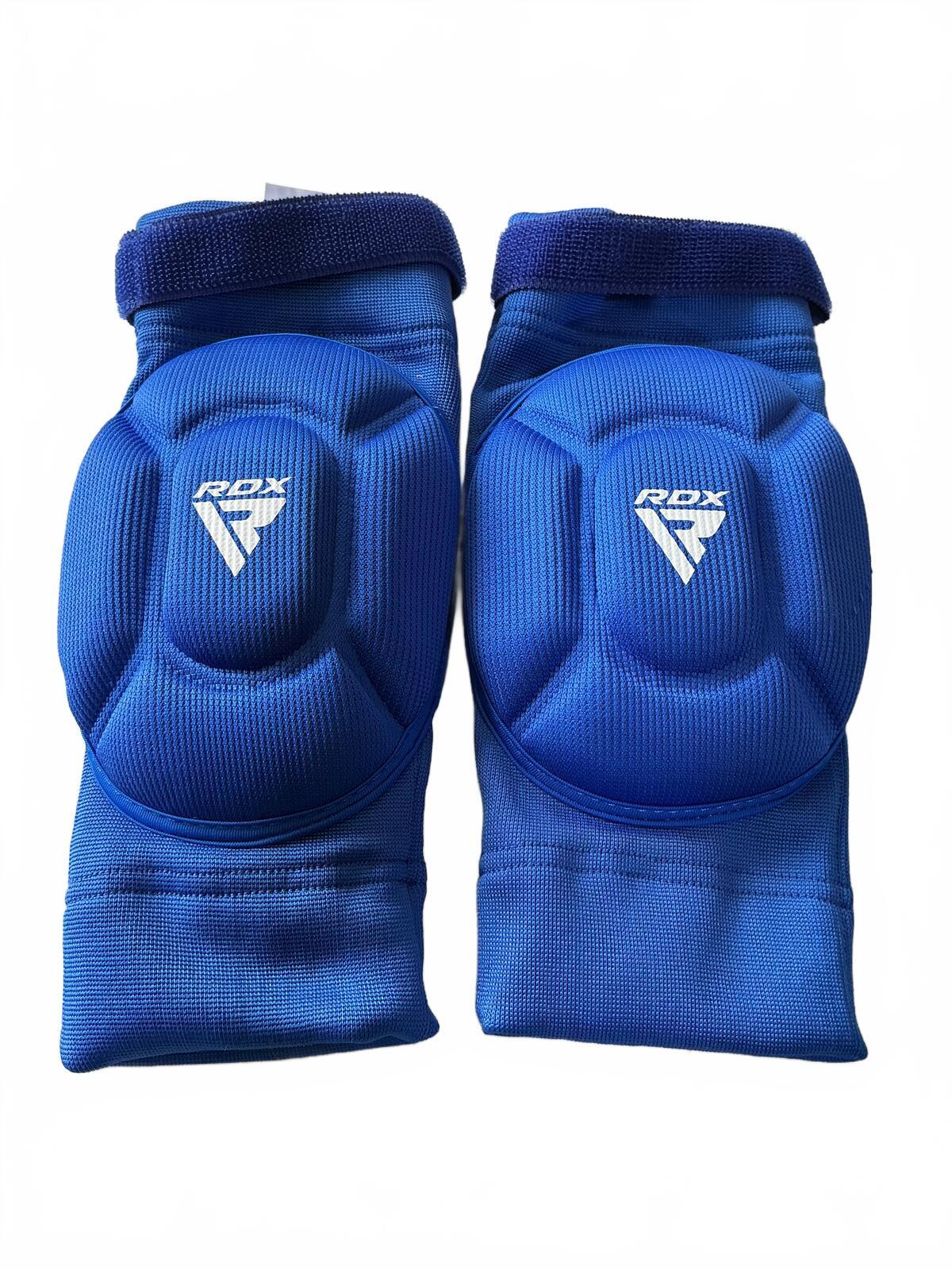 RDX Blue Padded Elbow/Knee Guards Size L 170-180cm Pair for Combat Sports