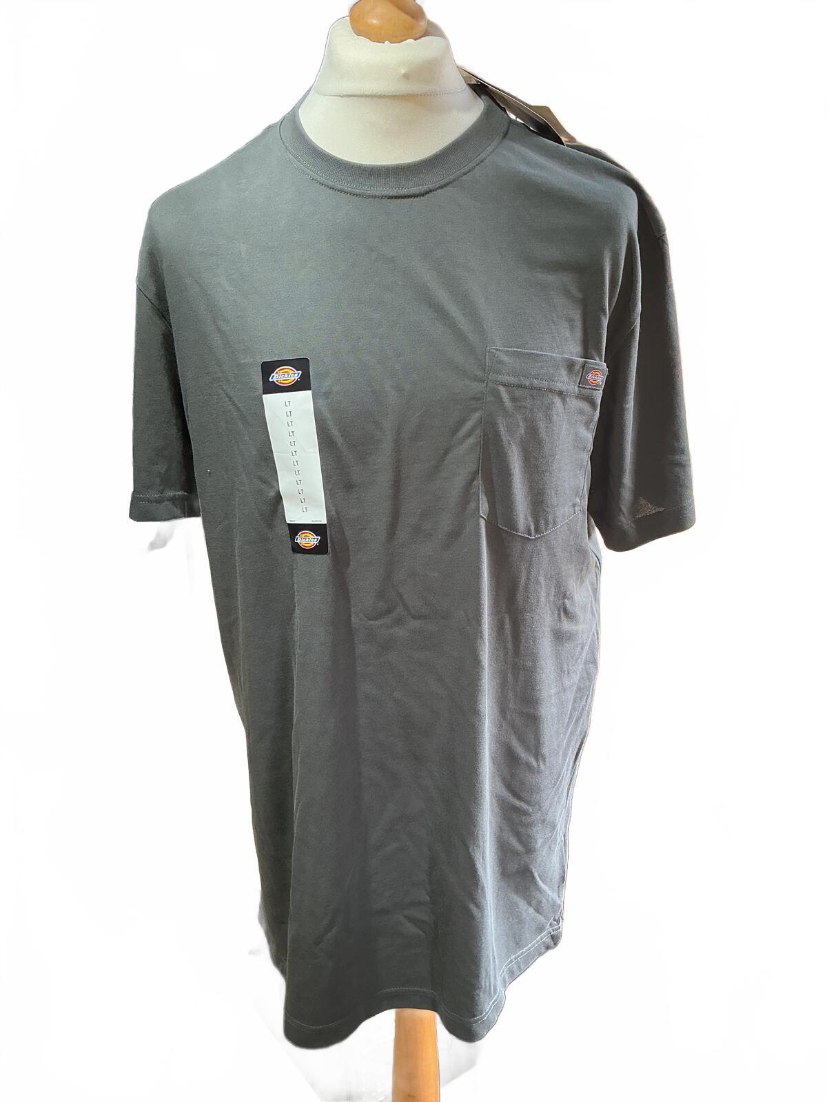 Dickies Regular M Tall Grey Pocket T-Shirt Casual Workwear Comfortable Fit