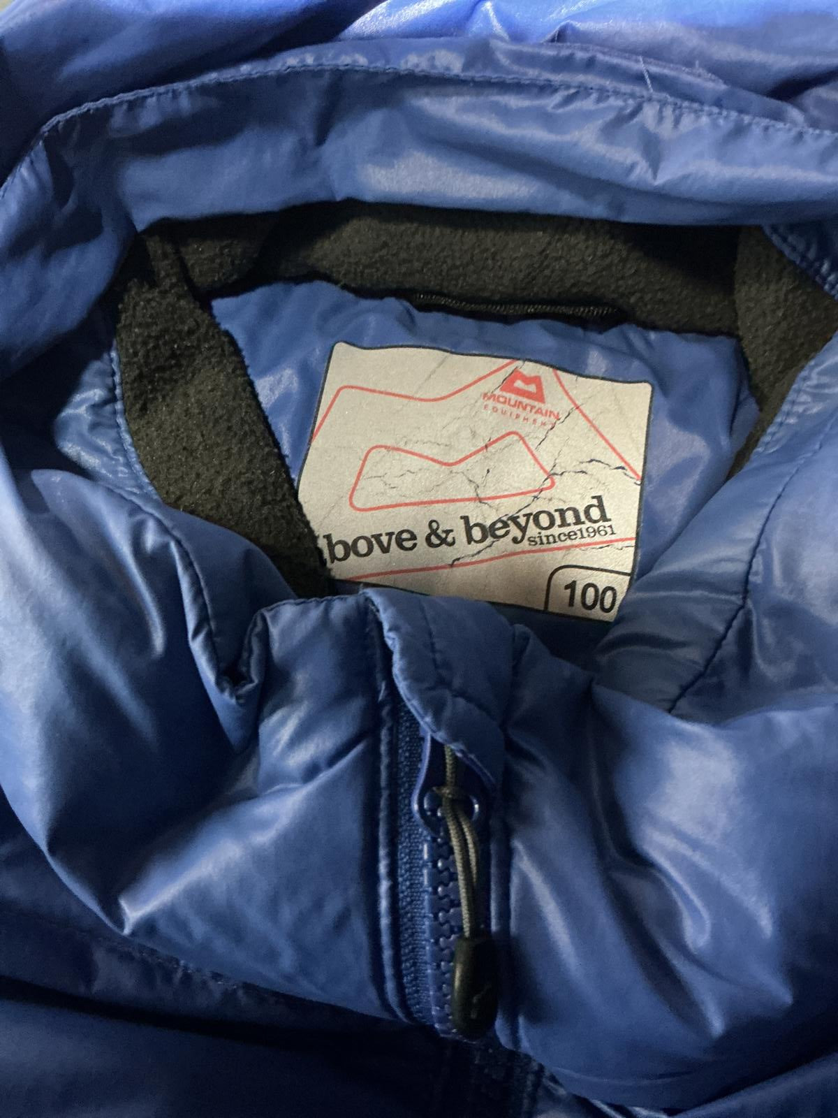 Mountain Equipment Blue Men's Puffer Jacket with Hood