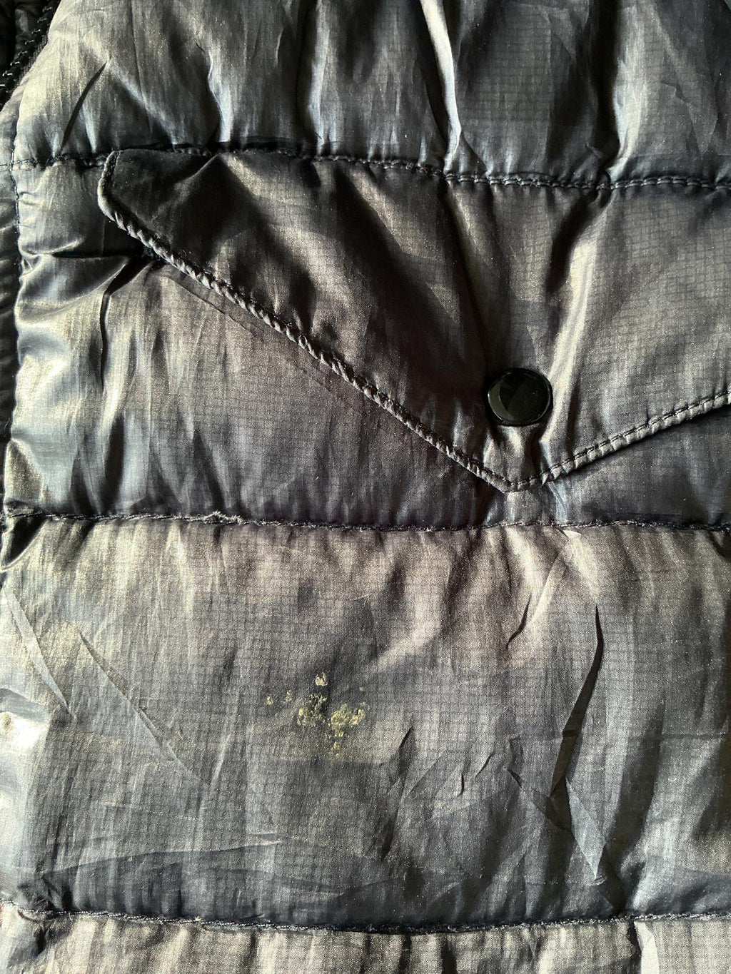 Men's ACG Black Puffer Jacket with Zip and High Collar