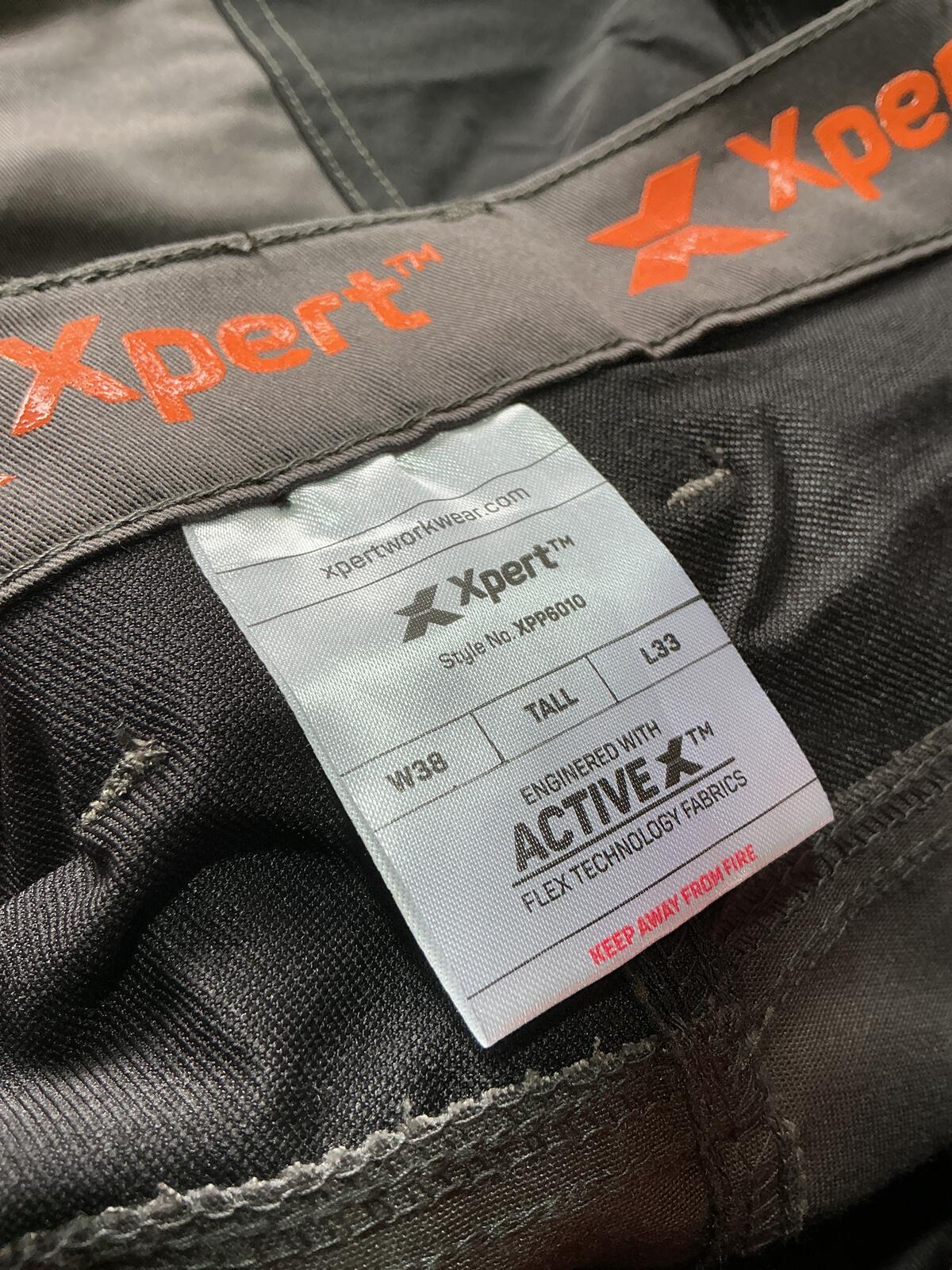 XPert Workwear Pro Stretch Trousers Size W38 L33 Durable Work Pants