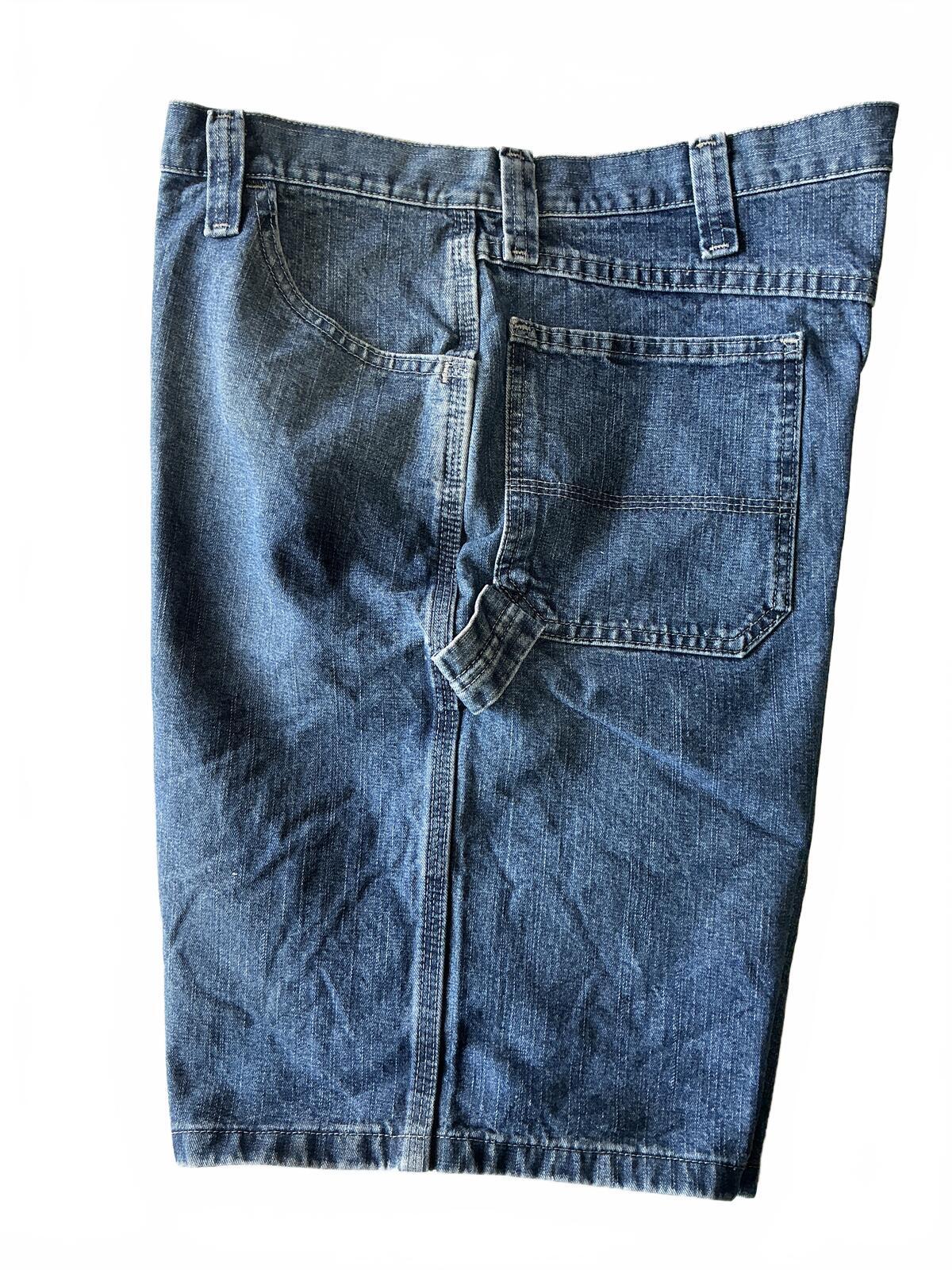 Wrangler Denim Shorts Size Waist 38 in. Classic Blue Workwear Style