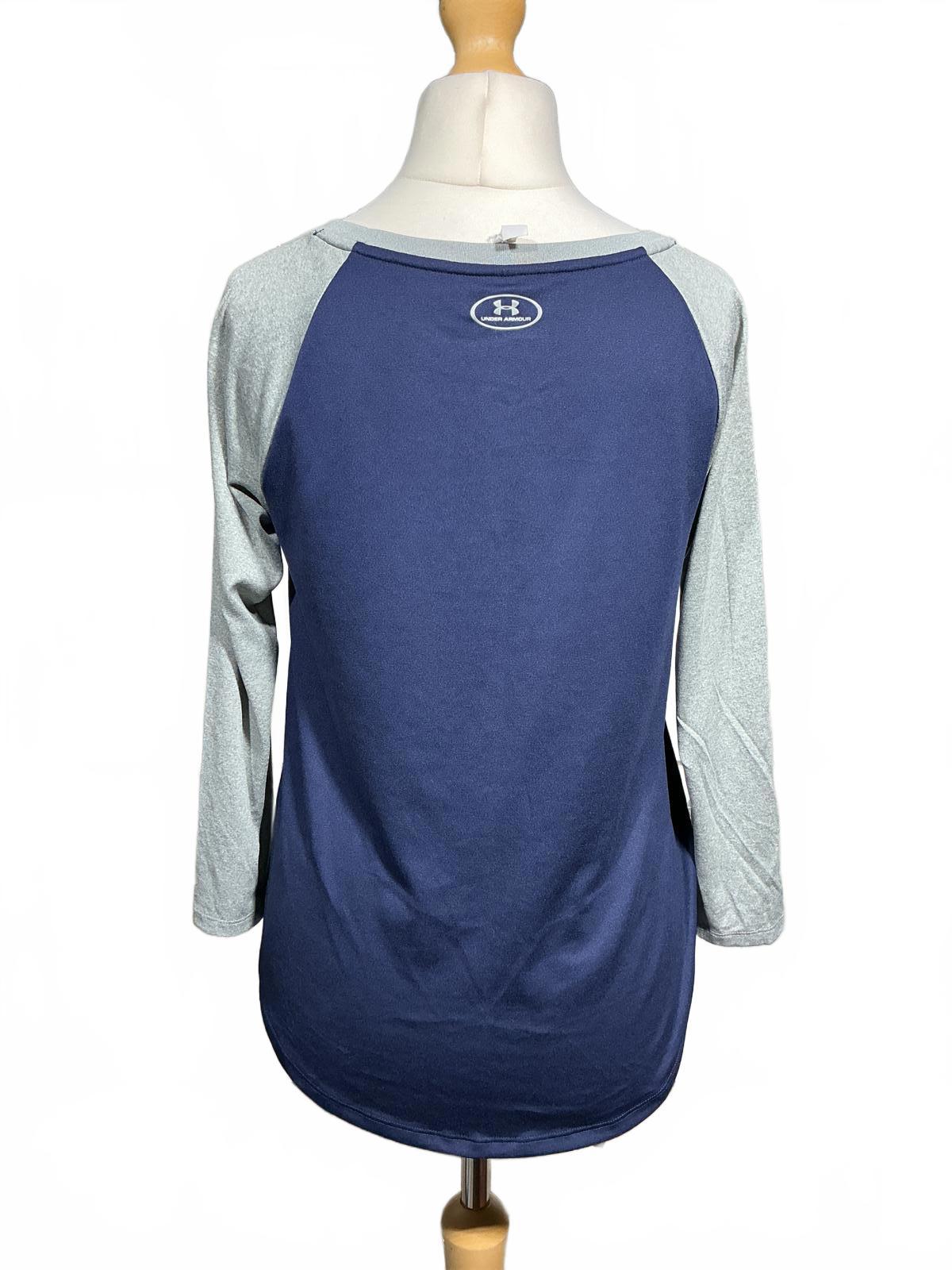 Under Armour Women's Long Sleeve Activewear Top Navy and Grey