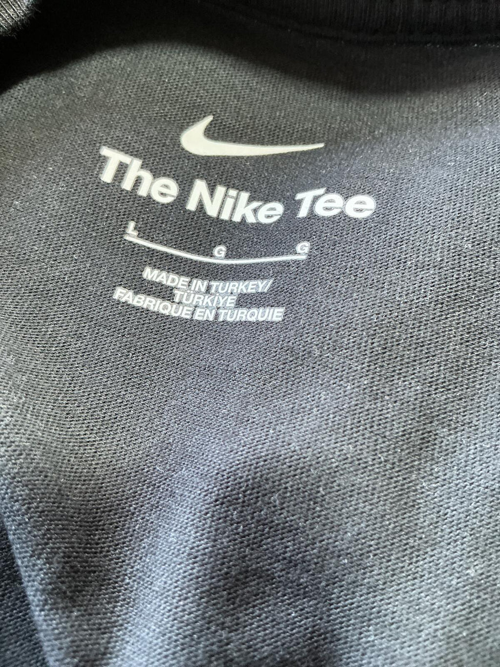 Nike Black Graphic T-Shirt Size Regular L Casual Streetwear Sportswear