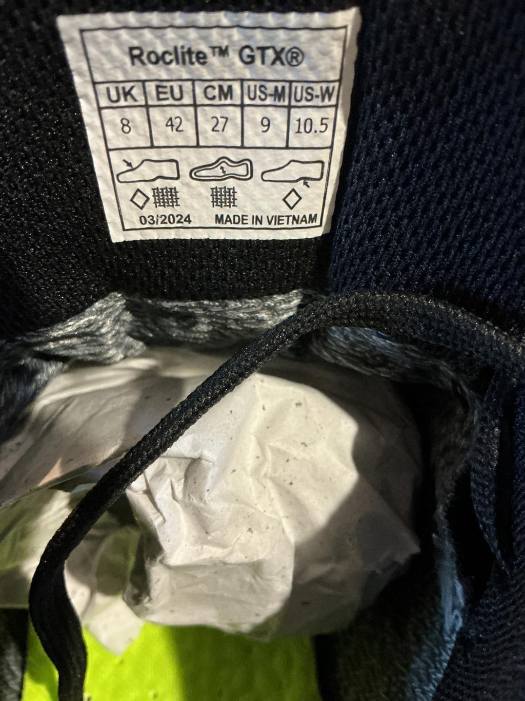 Inov-8 Black Gore-Tex Trail Running Shoes UK Size 8
