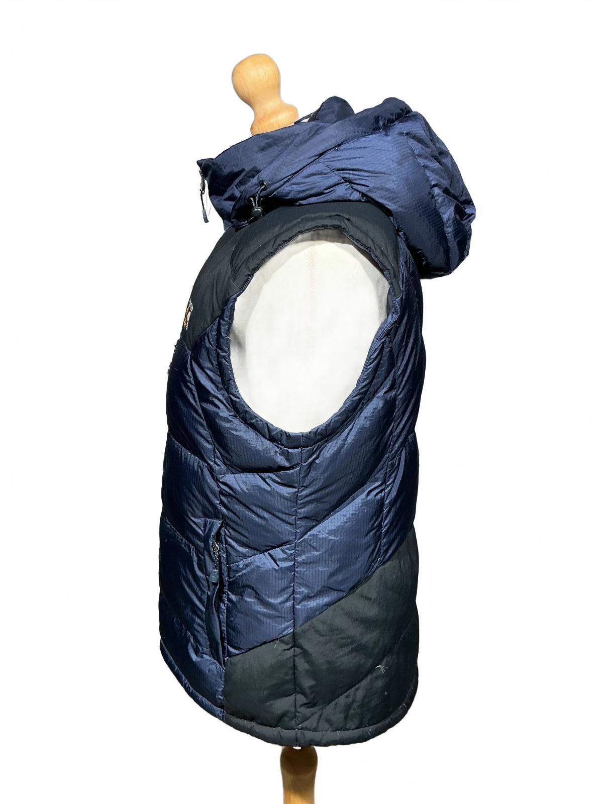 Mountain Hardwear Puffer Vest with Hood - Navy and Black