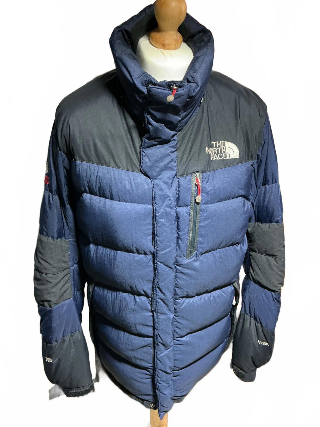 The North Face Men's Summit Series 800 Down Fill Puffer Jacket Large Navy Black