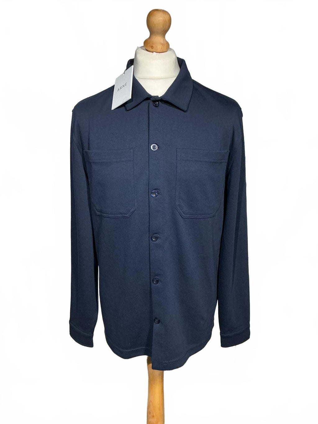 Arne Navy Blue Casual Men's Shirt