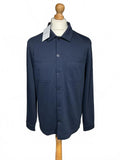 Arne Navy Blue Casual Men's Shirt