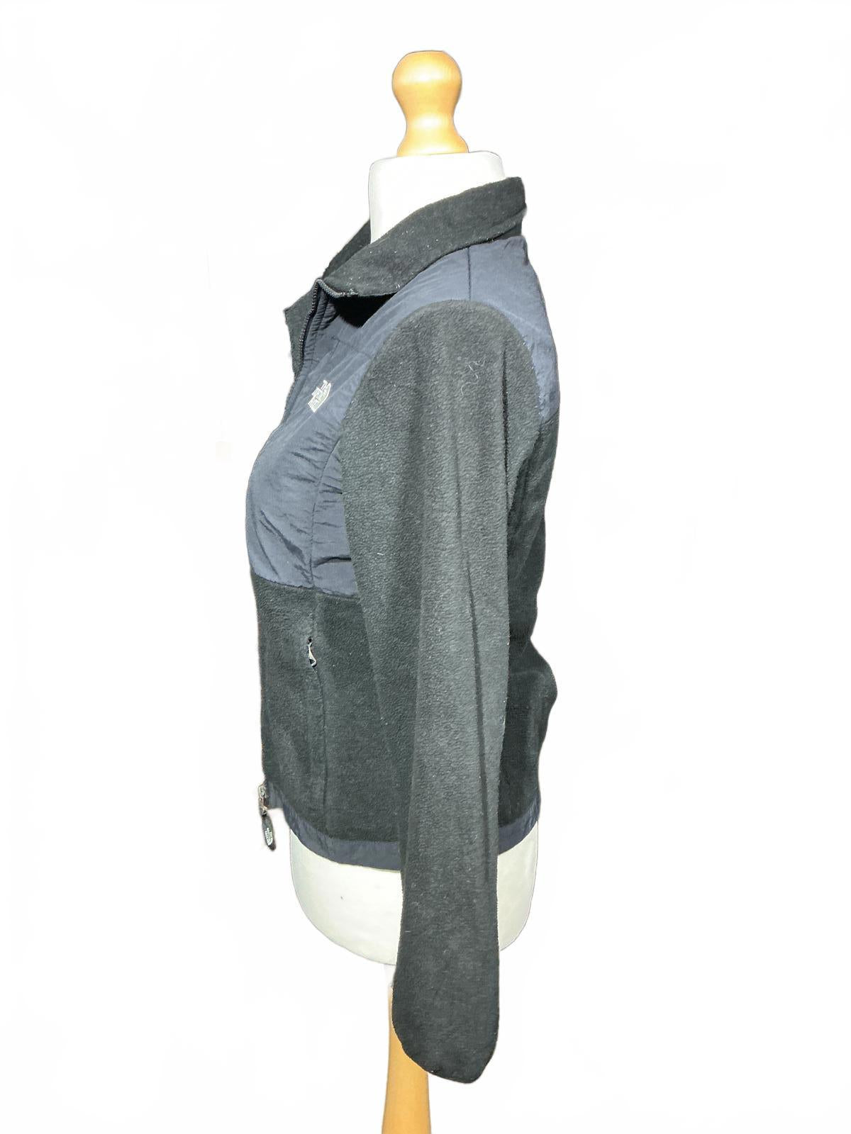 The North Face Women's Fleece and Nylon Jacket Black and Grey