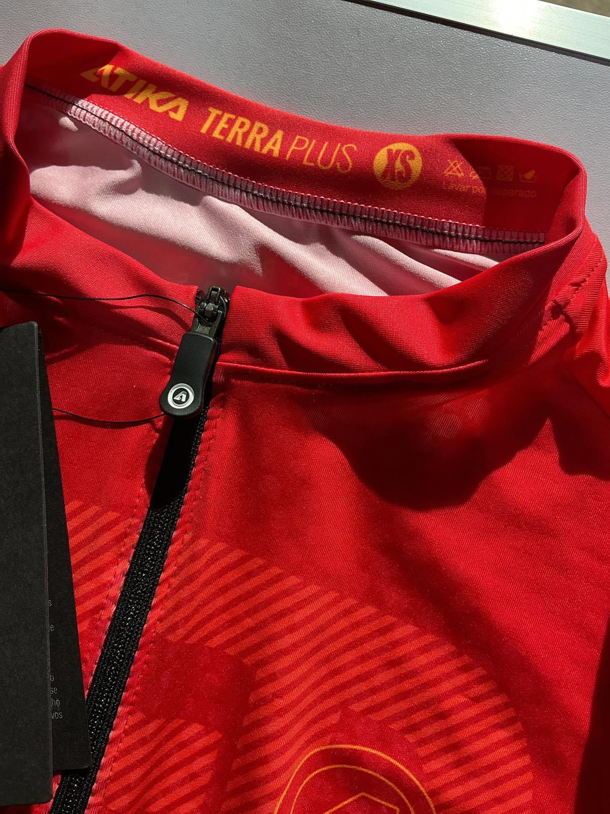 Atika Red Cycling Jersey Size Regular xs