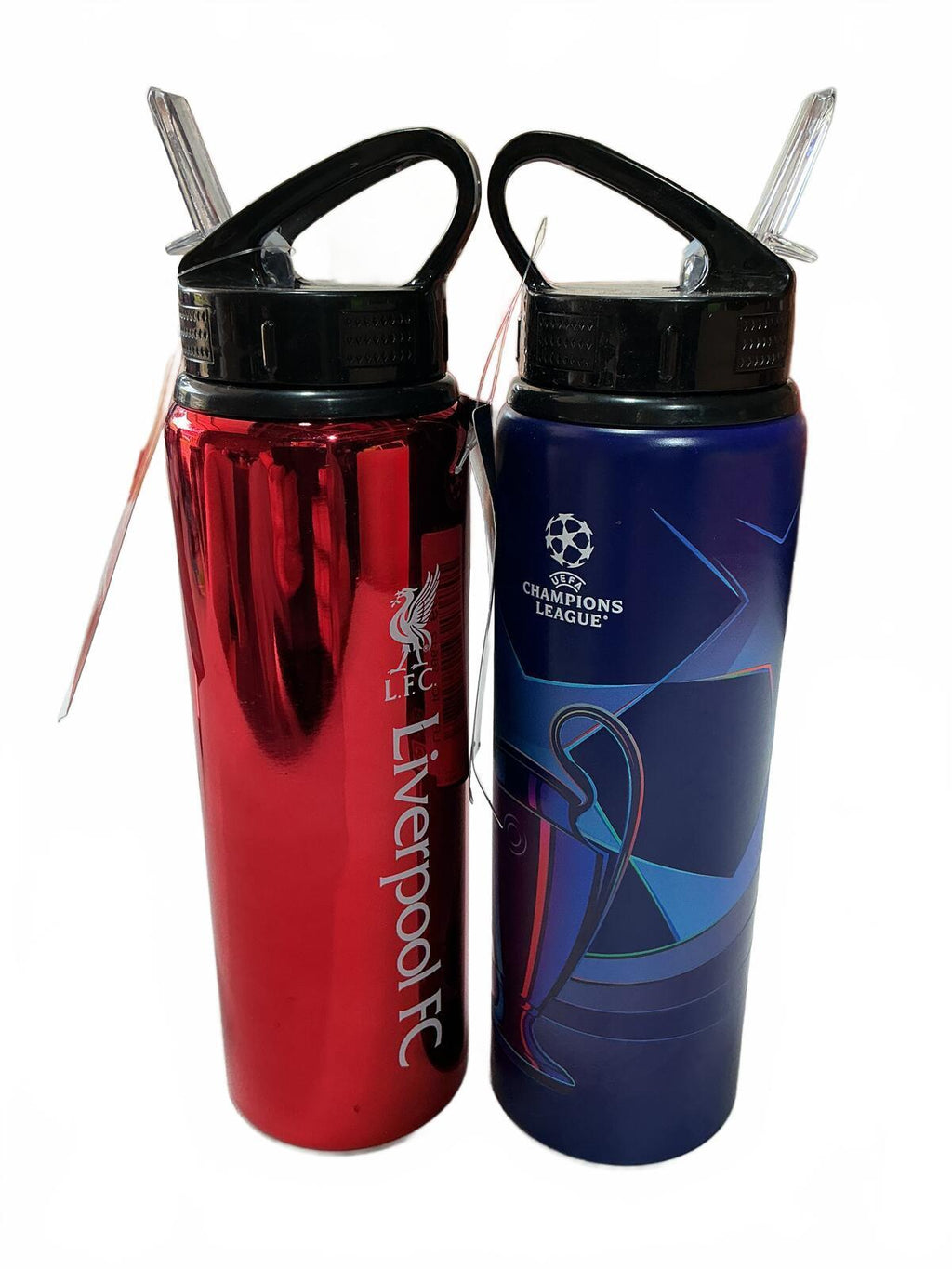 *NEW* Liverpool FC & Uefa Champions League 750ml Aluminium Water Bottles Set