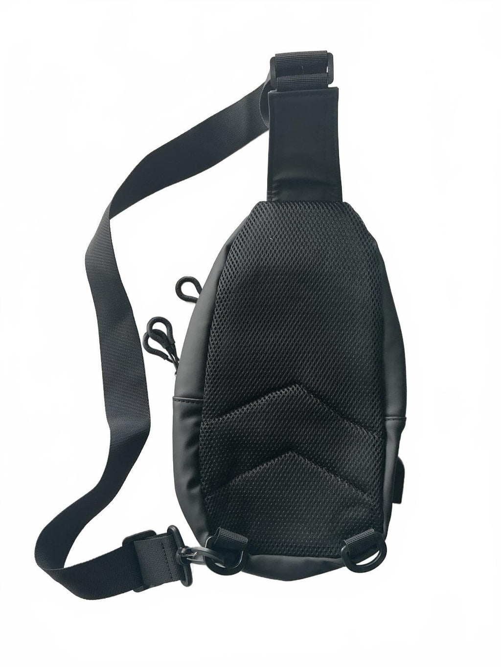 Geestock Black Sling Bag Crossbody Compact Size Adjustable Strap