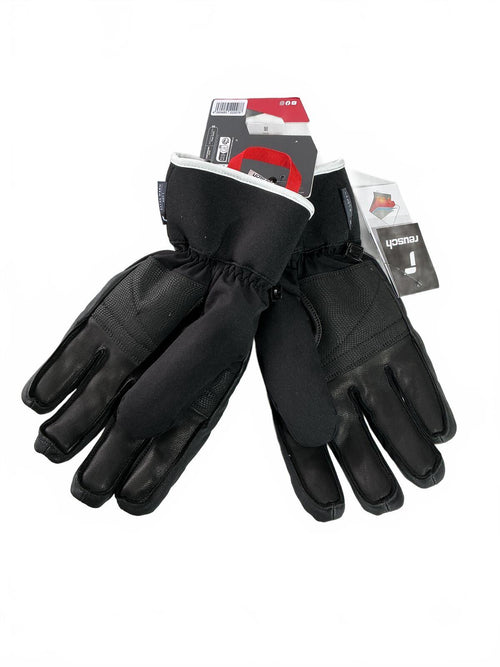 *NEW* Reusch Mastery Ski Gloves Black White Red 10.5 XL/XXL