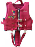 Zeraty Pink Child Swim Safety Vest with Butterfly Design Size 22-50lbs