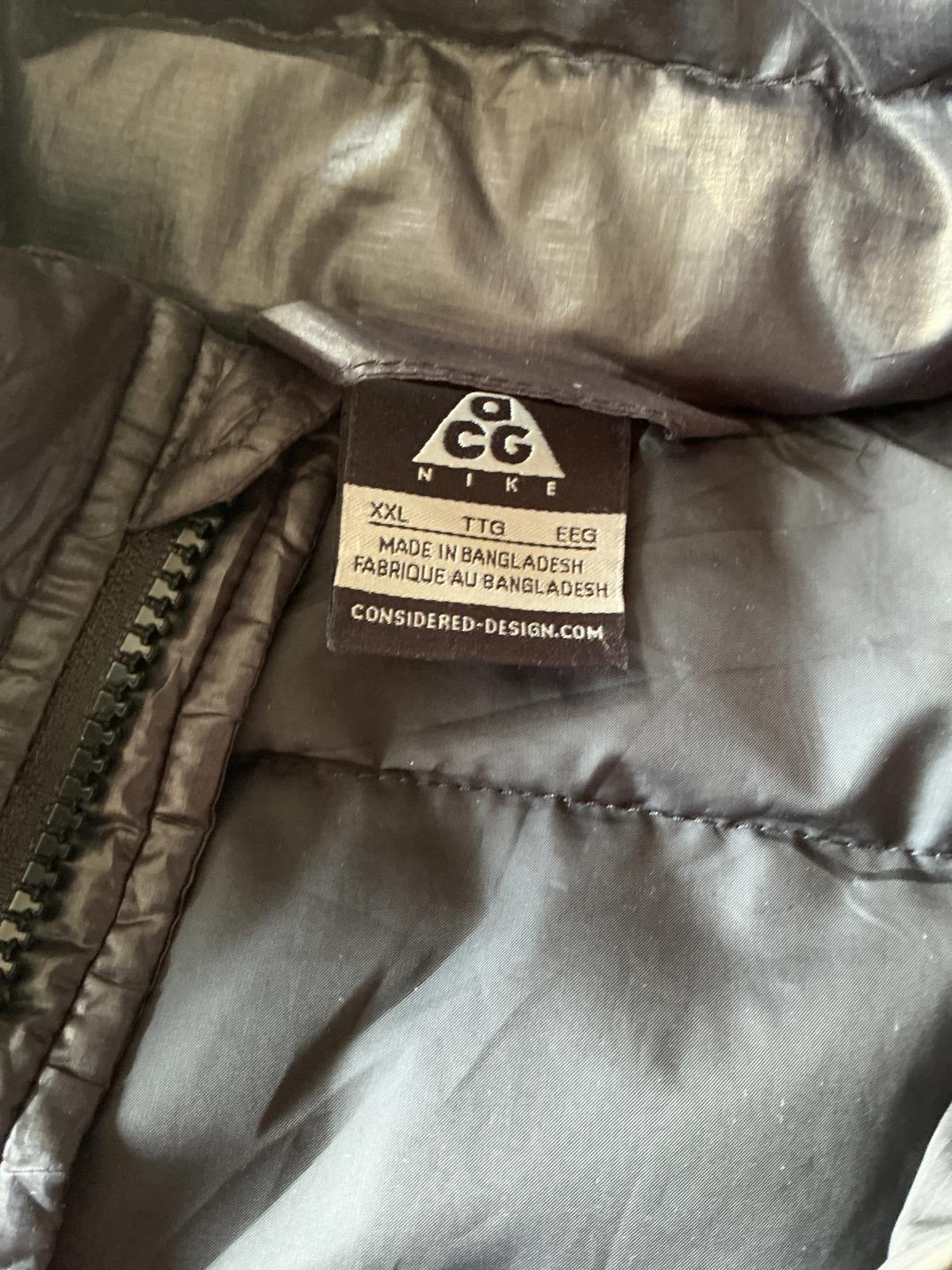 Men's ACG Black Puffer Jacket with Zip and High Collar