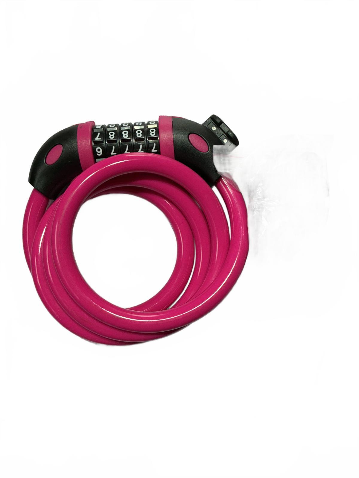 Cat Eye AMPP1100 USB Rechargeable Bike Light Set with Lock Cable Pink