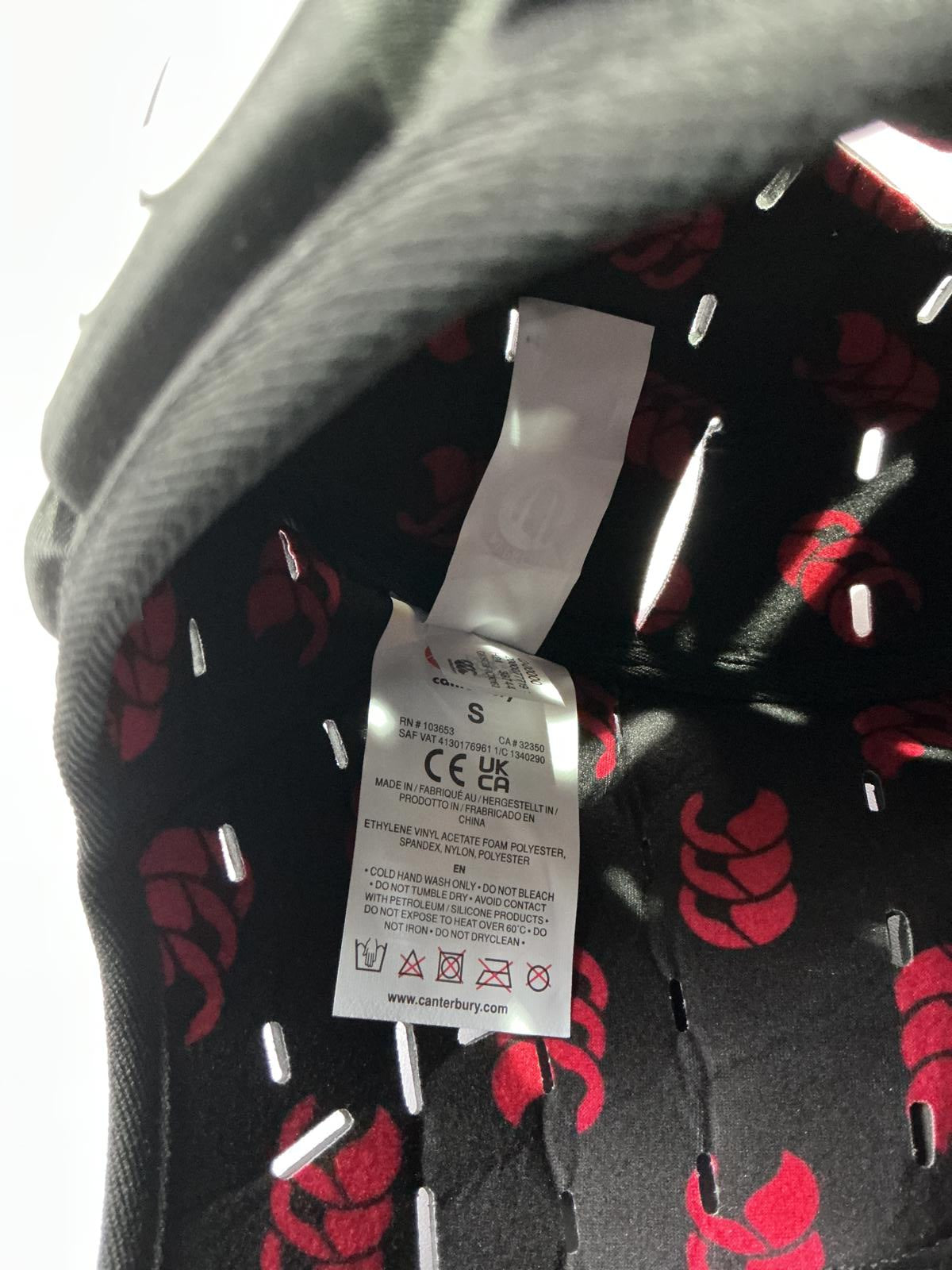 Canterbury Rugby Headguard Protective Helmet Size Small Skull Cap