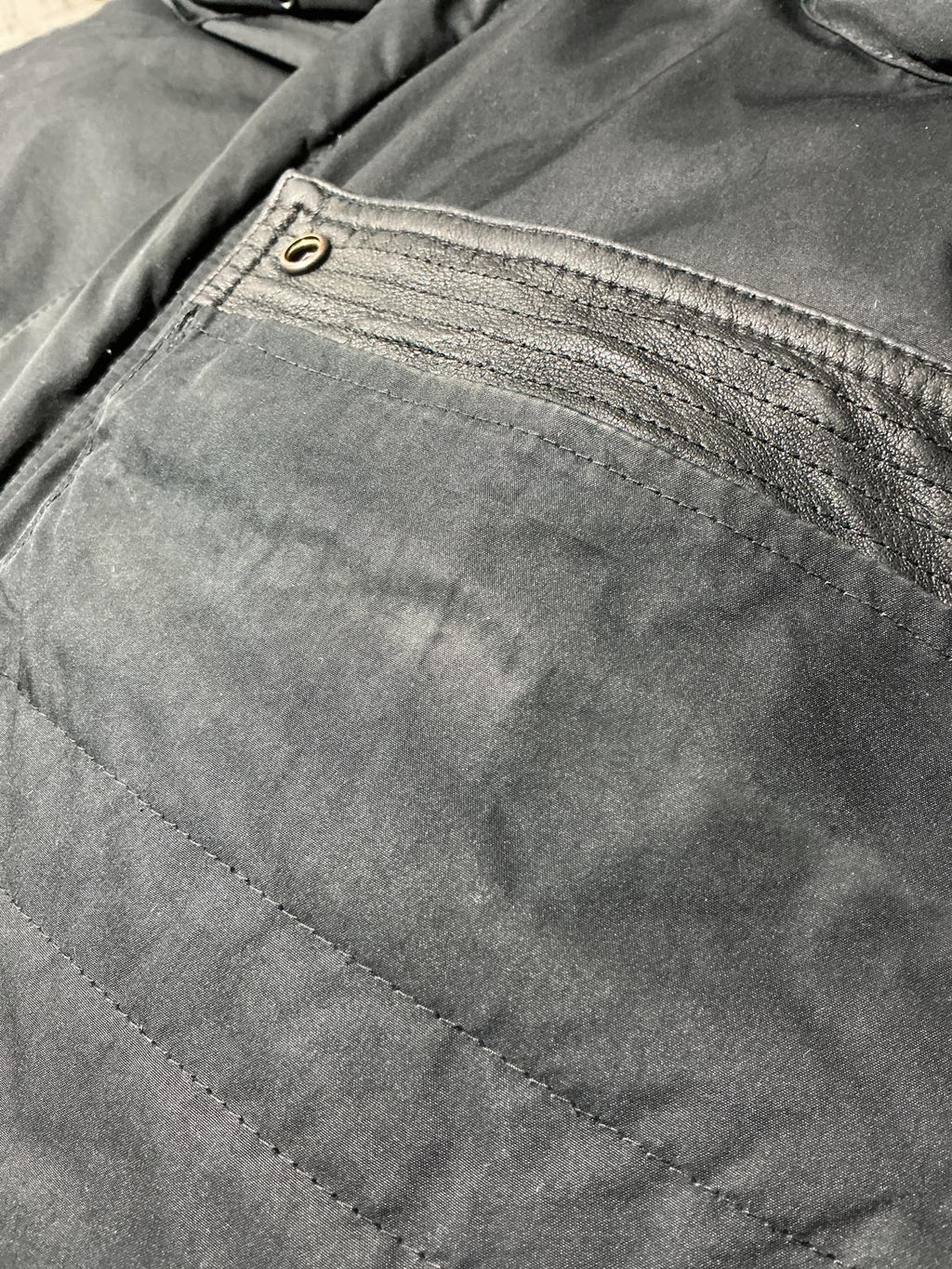 Black Men's Utility Ralph Lauren Jacket with Multiple Pockets and Hood