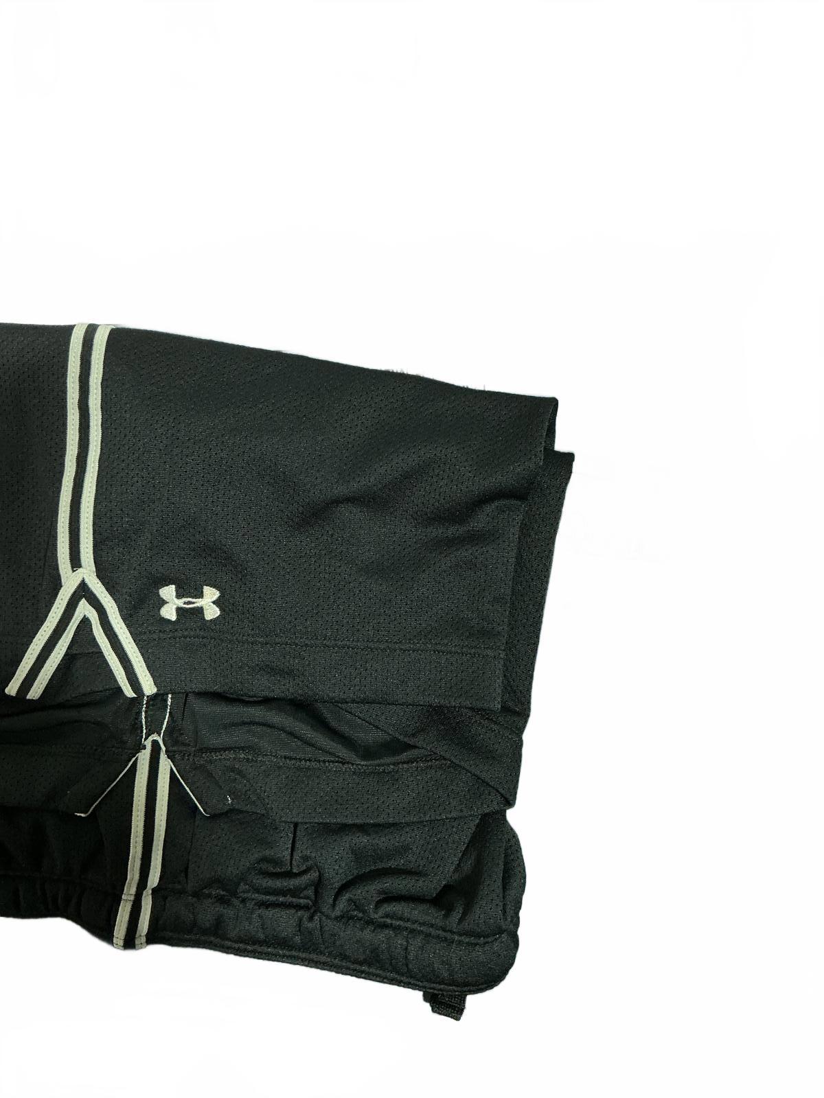 Under Armour Black Athletic Shorts with White Trim