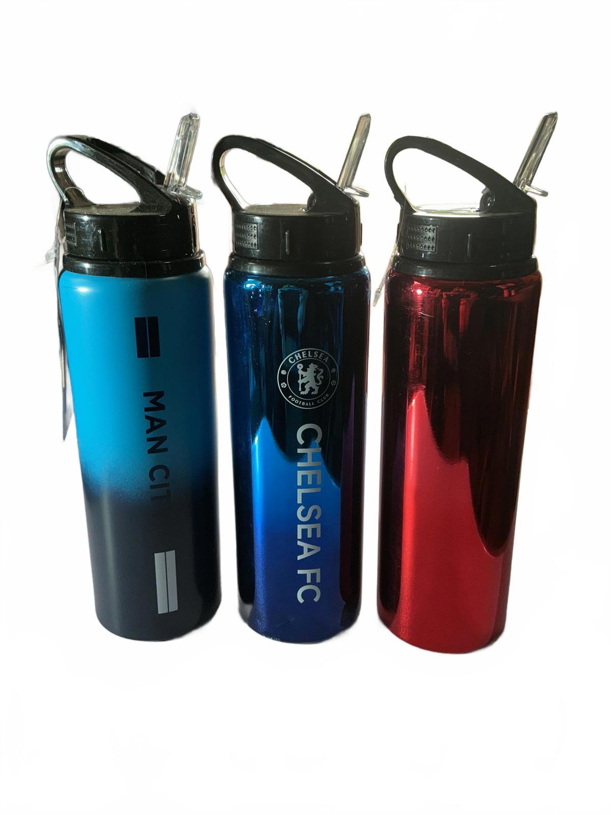 Set of 3 Premier League Football Club Water Bottles - 750ml Each
