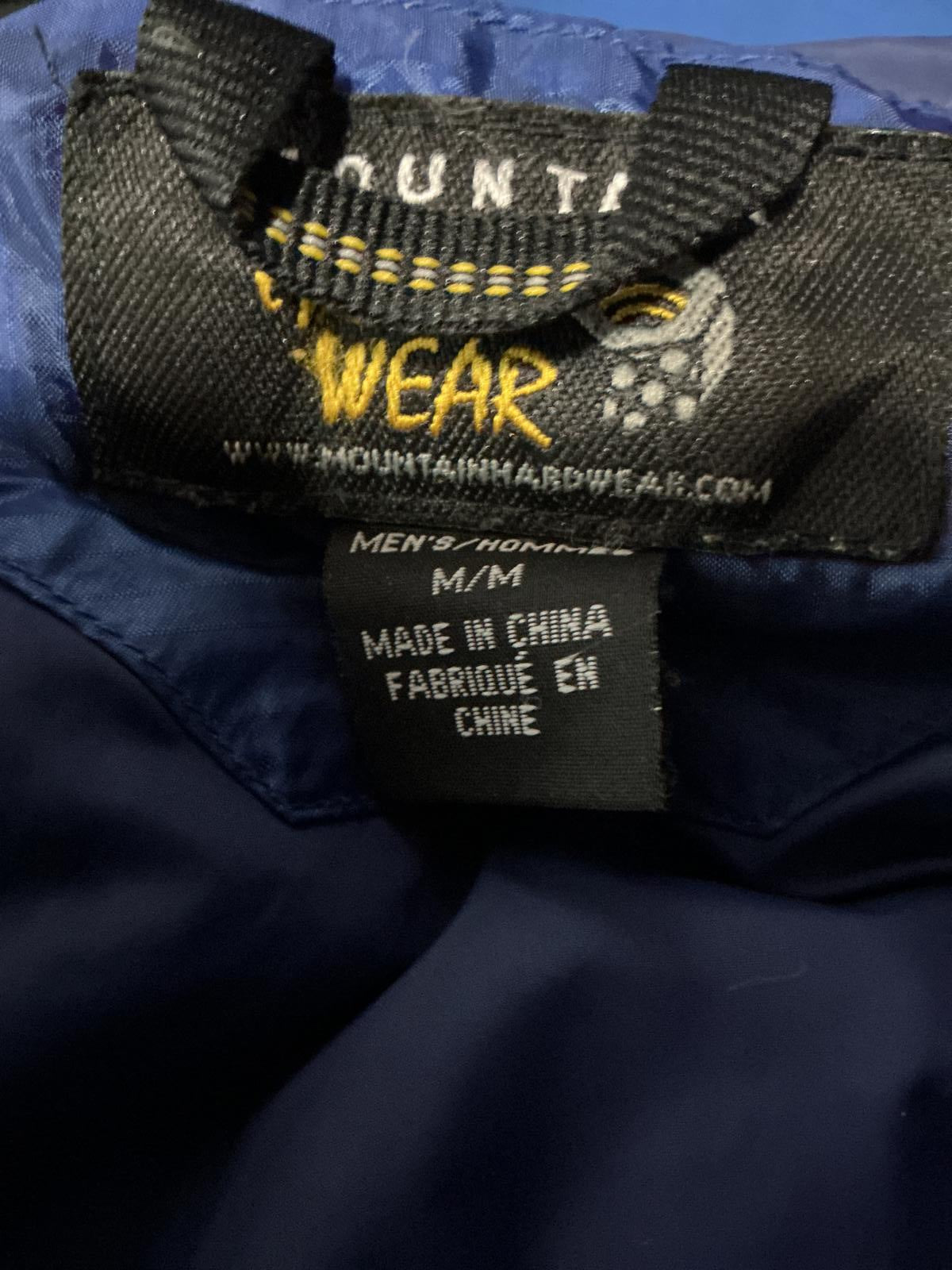 Mountain Hardwear Men's Blue Puffer Winter Jacket