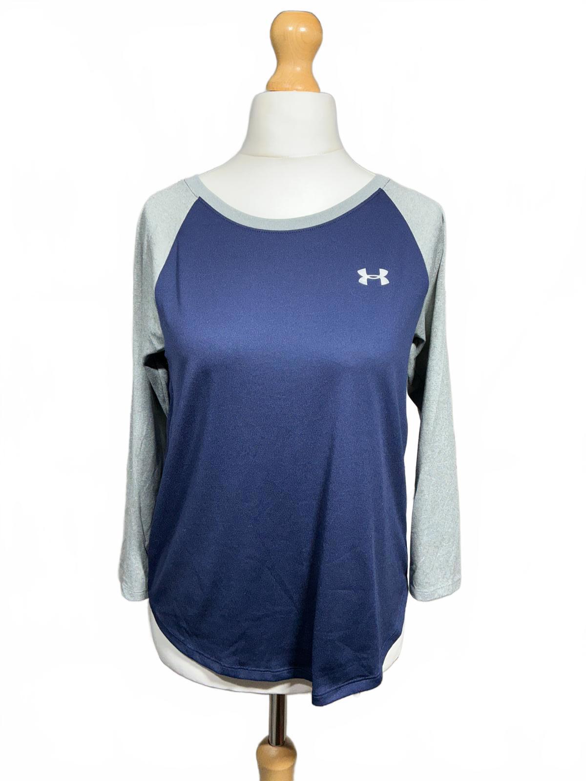 Under Armour Women's Long Sleeve Activewear Top Navy and Grey