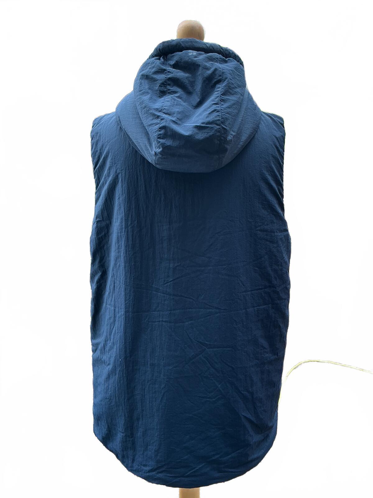 Sweaty Betty Hooded Navy Blue Thinsulate Puffer Gilet Vest Size Regular L