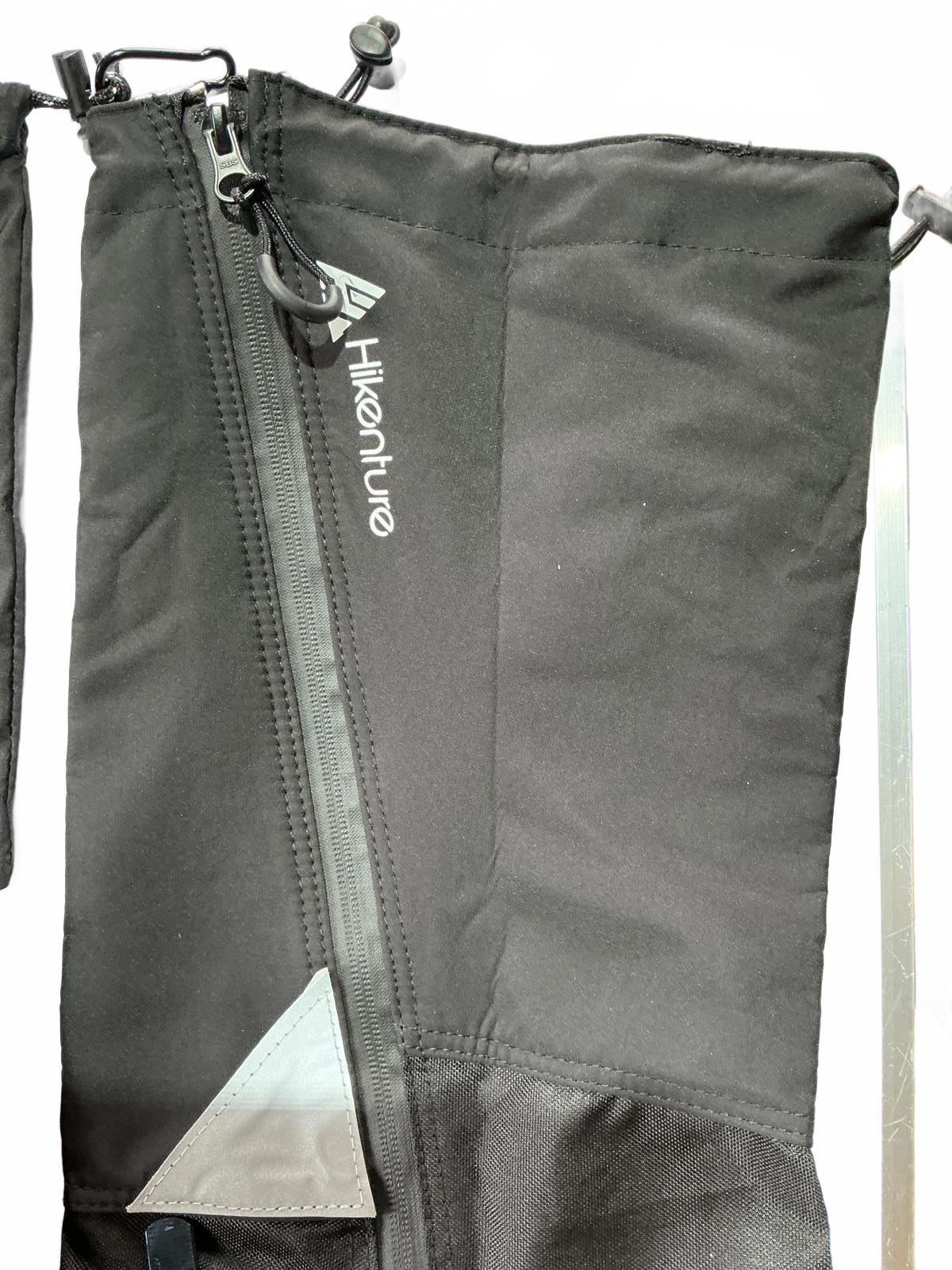 Hikenture Hiking Leg Gaiters with Zipper Black Adjustable