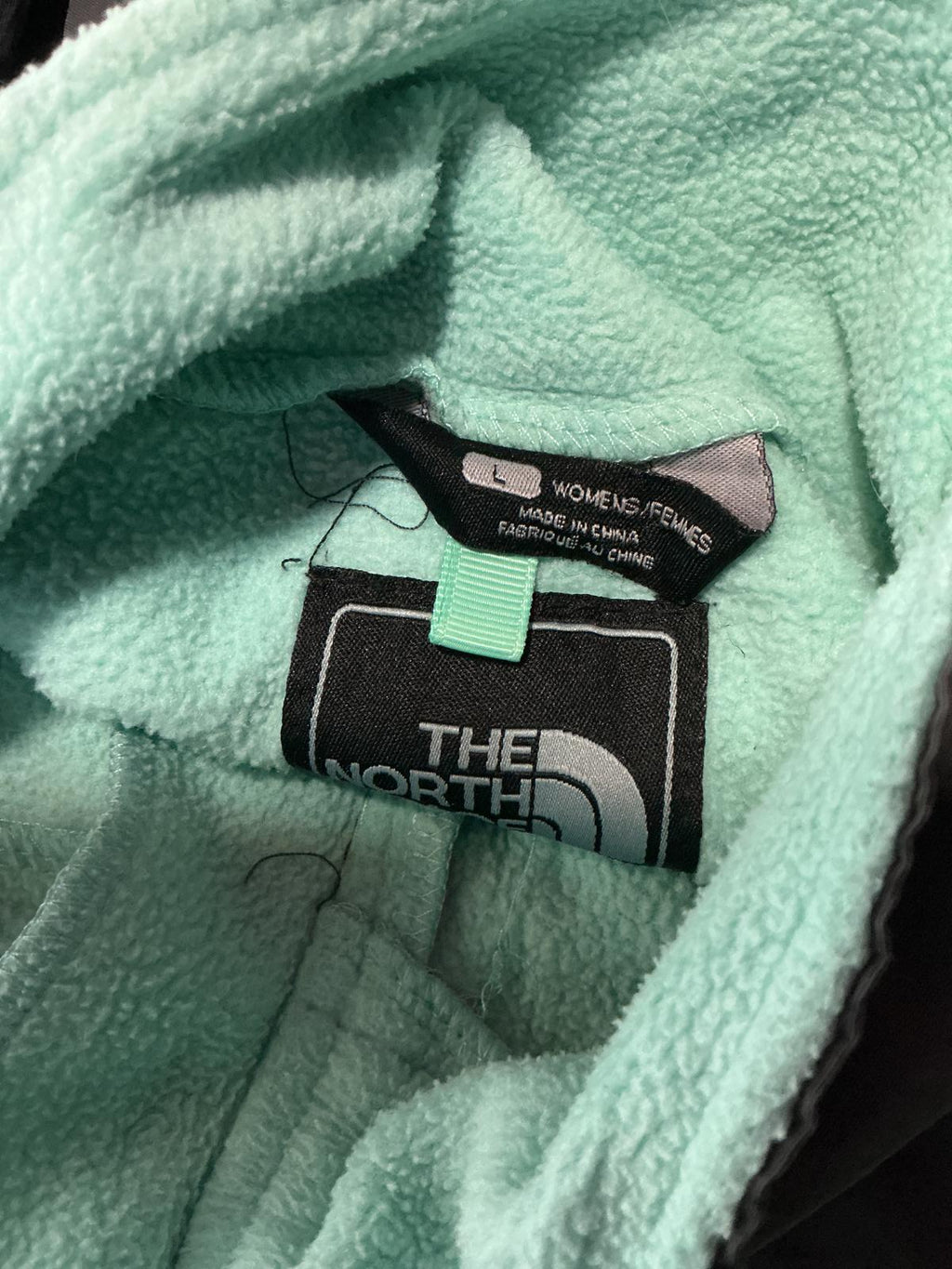 The North Face Women's Fleece Jacket in Mint and Grey