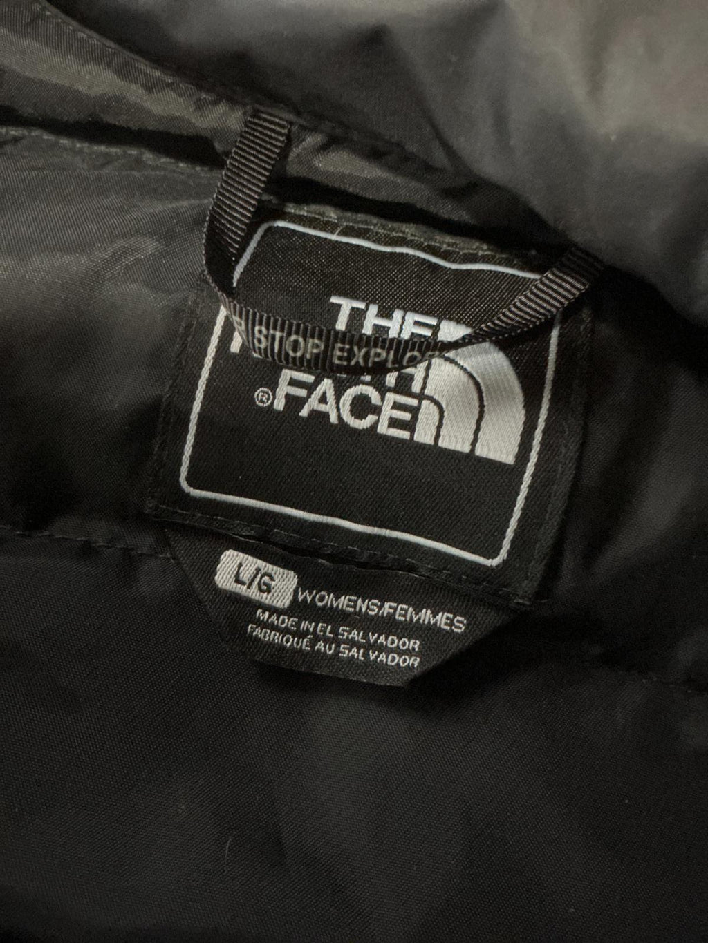 The North Face Ladies Black Fleece Jacket with Padded Front