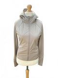 Sweaty Betty Primaloft Women's Beige Hooded Jacket Size Small Activewear