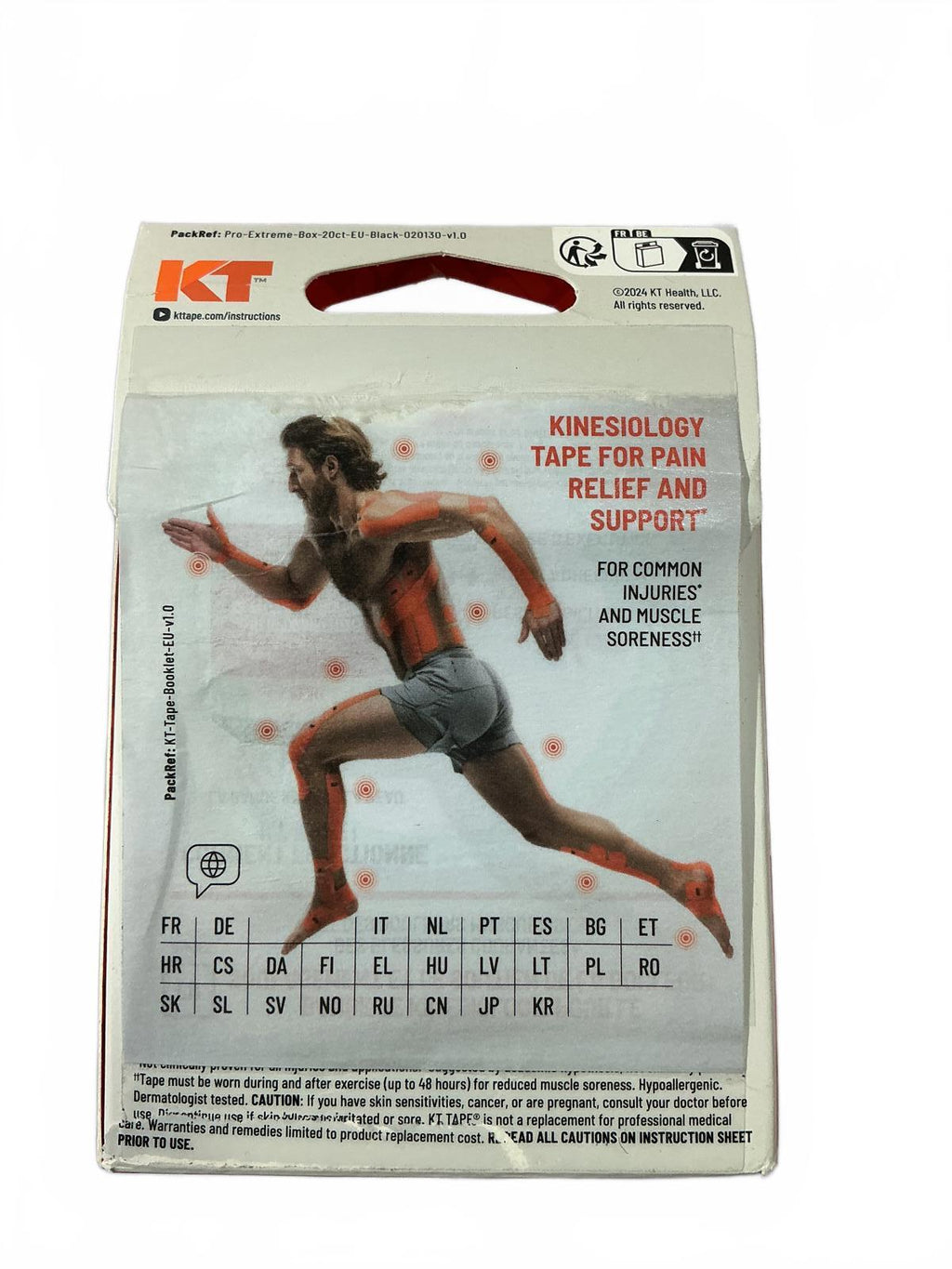 KT Tape Pro Extreme Kinesiology Tape 20 Strips 5.1cm x 25.4cm
