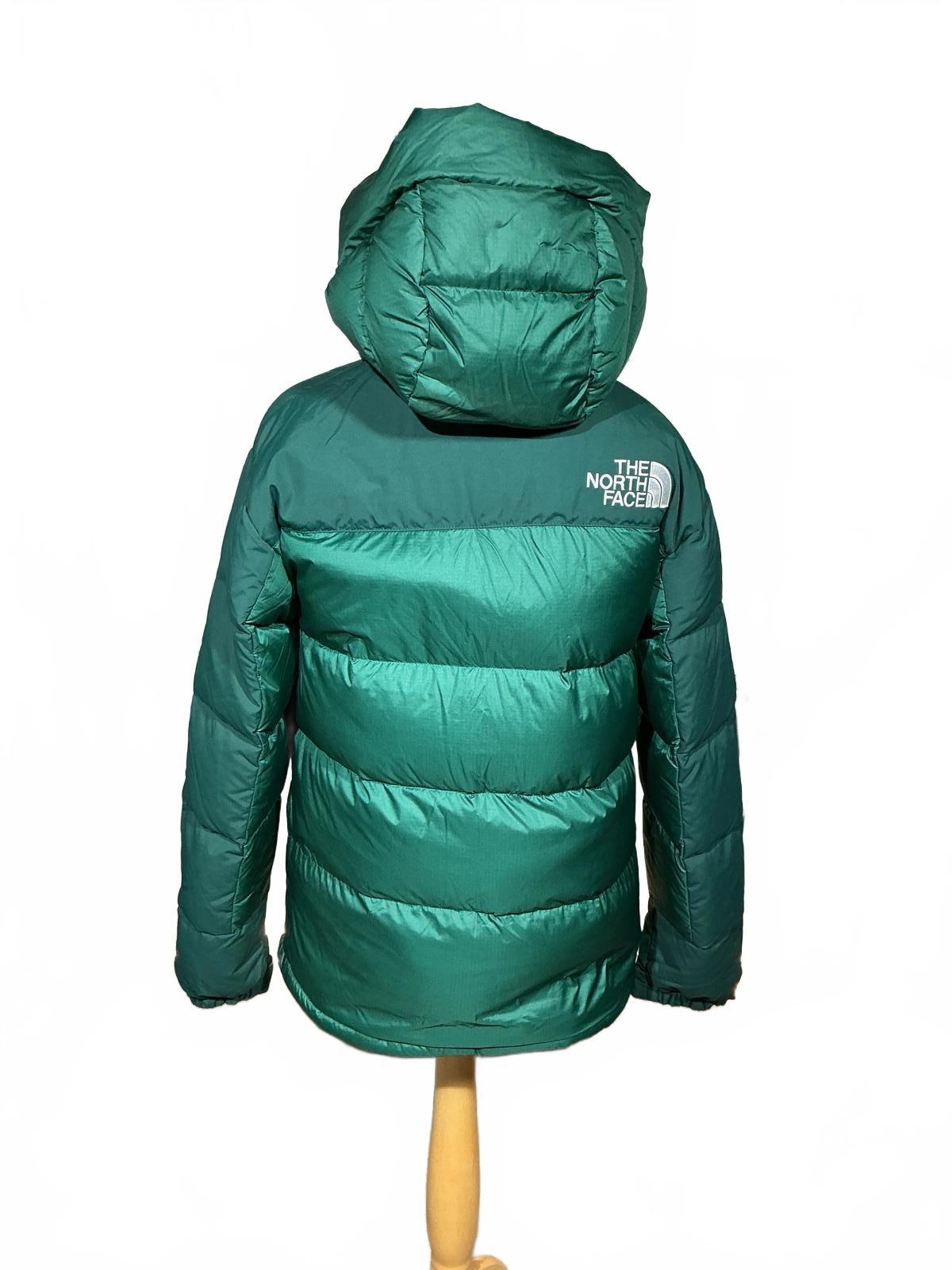 The North Face Small Ladies Down Himalayan Green Puffer Jacket with Hood