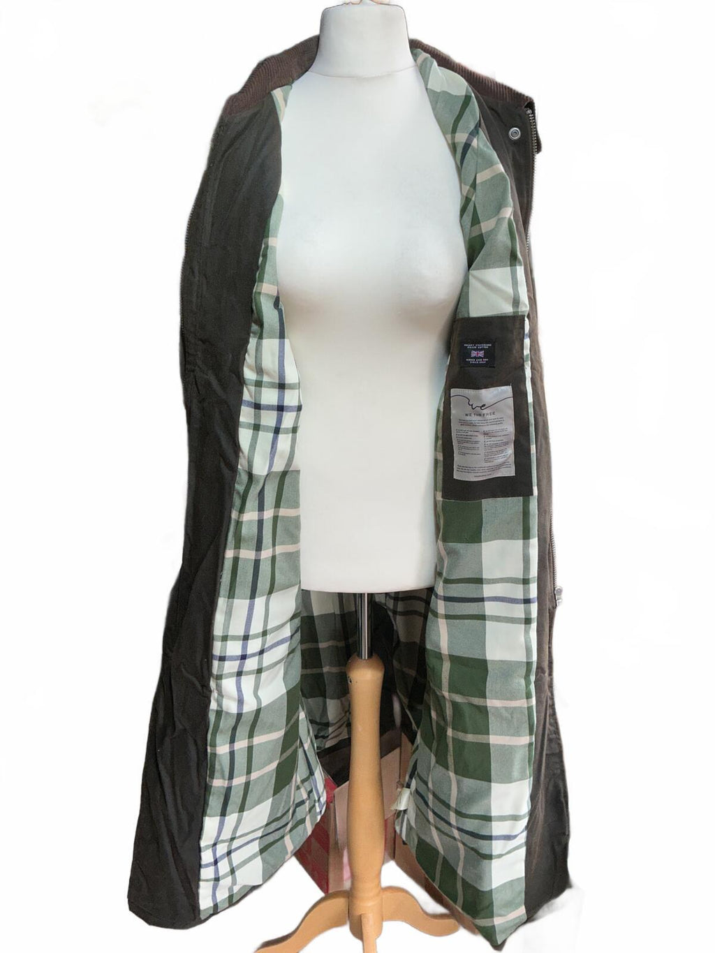 We the free Classic Waxed Cotton Long Coat Jacket Size Regular M Stylish