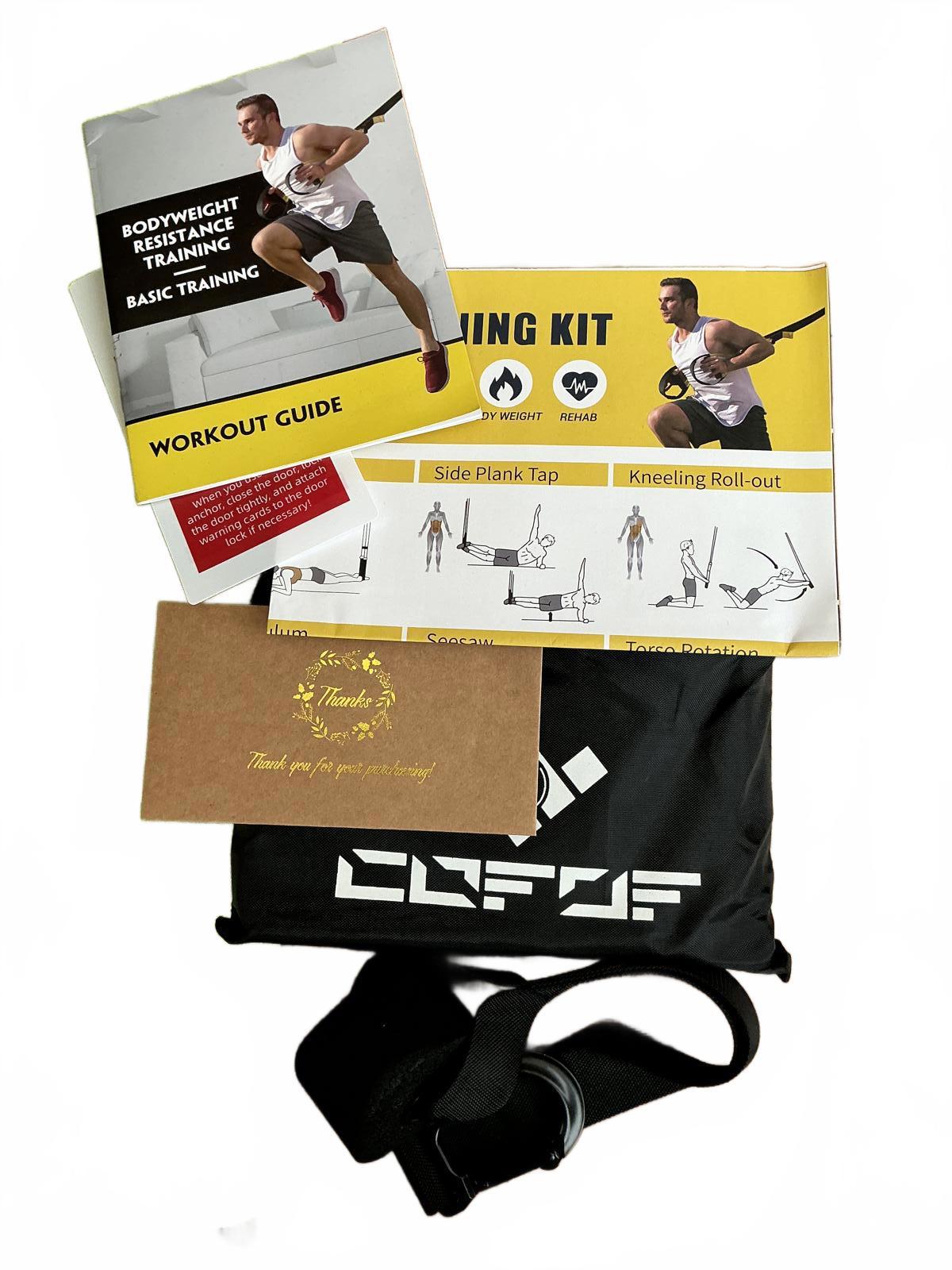 Clafut Bodyweight Resistance Training Kit with Workout Guide