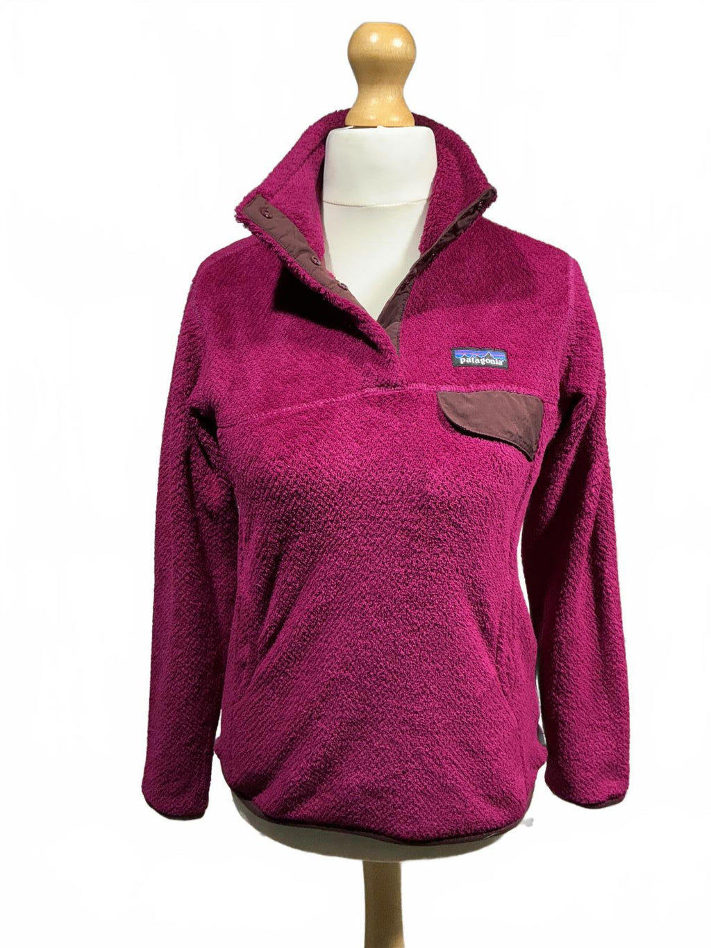 Patagonia Women's Size Small  Purple Fleece Pulleover Jacket Cozy Warm