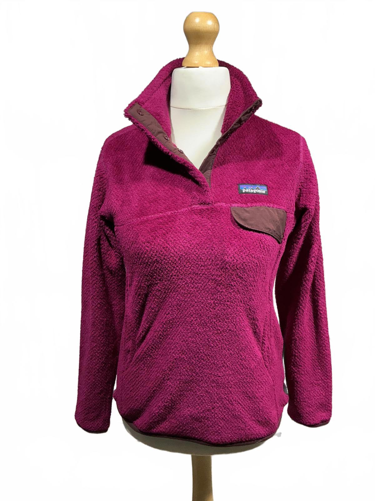 Patagonia Women's Size Small  Purple Fleece Pulleover Jacket Cozy Warm