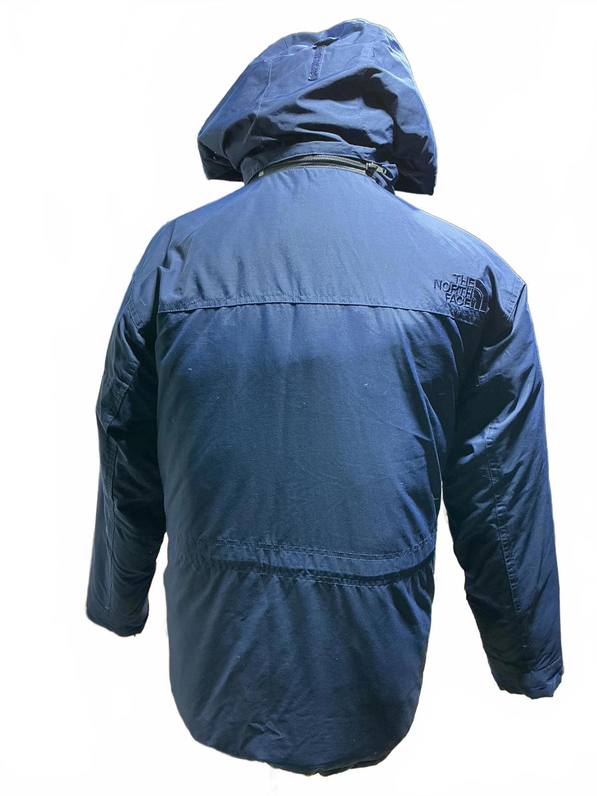 The North Face Men's Blue Puffer Jacket with Hood