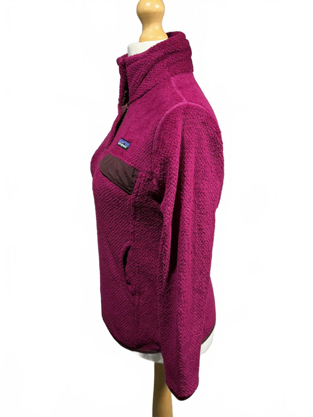Patagonia Women's Size Small  Purple Fleece Pulleover Jacket Cozy Warm