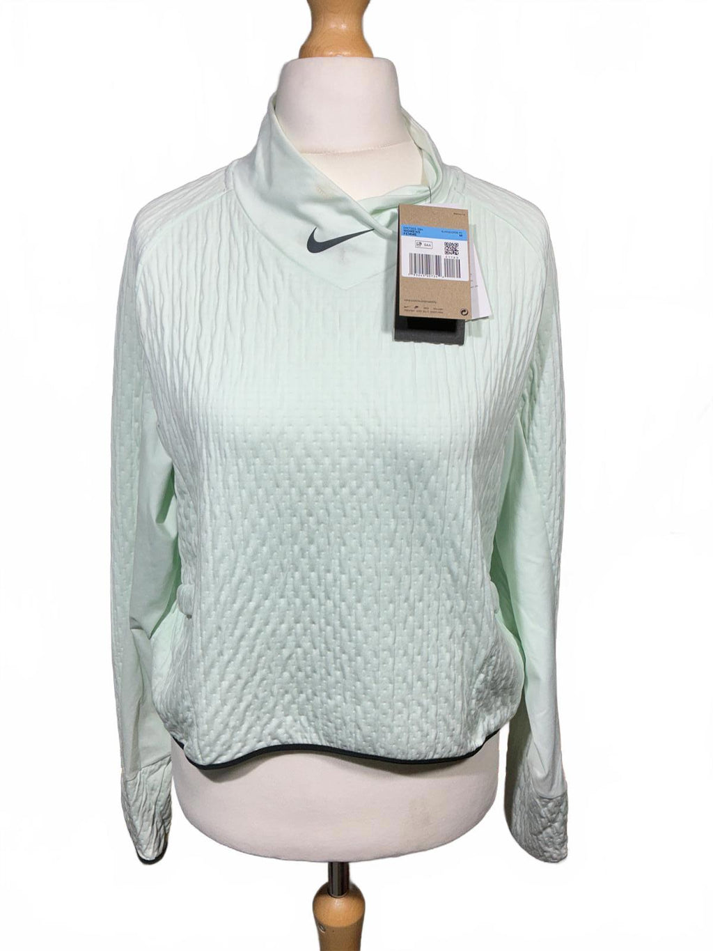 Nike Women's Run Long Sleeve Thermafit Top Light Green Size M