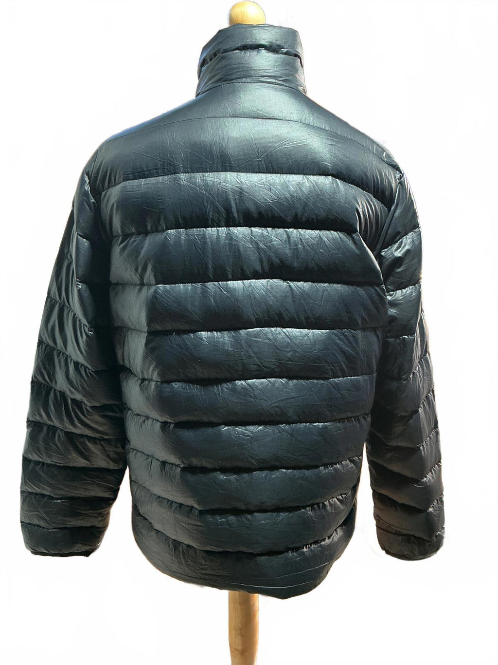 Men's ACG Black Puffer Jacket with Zip and High Collar